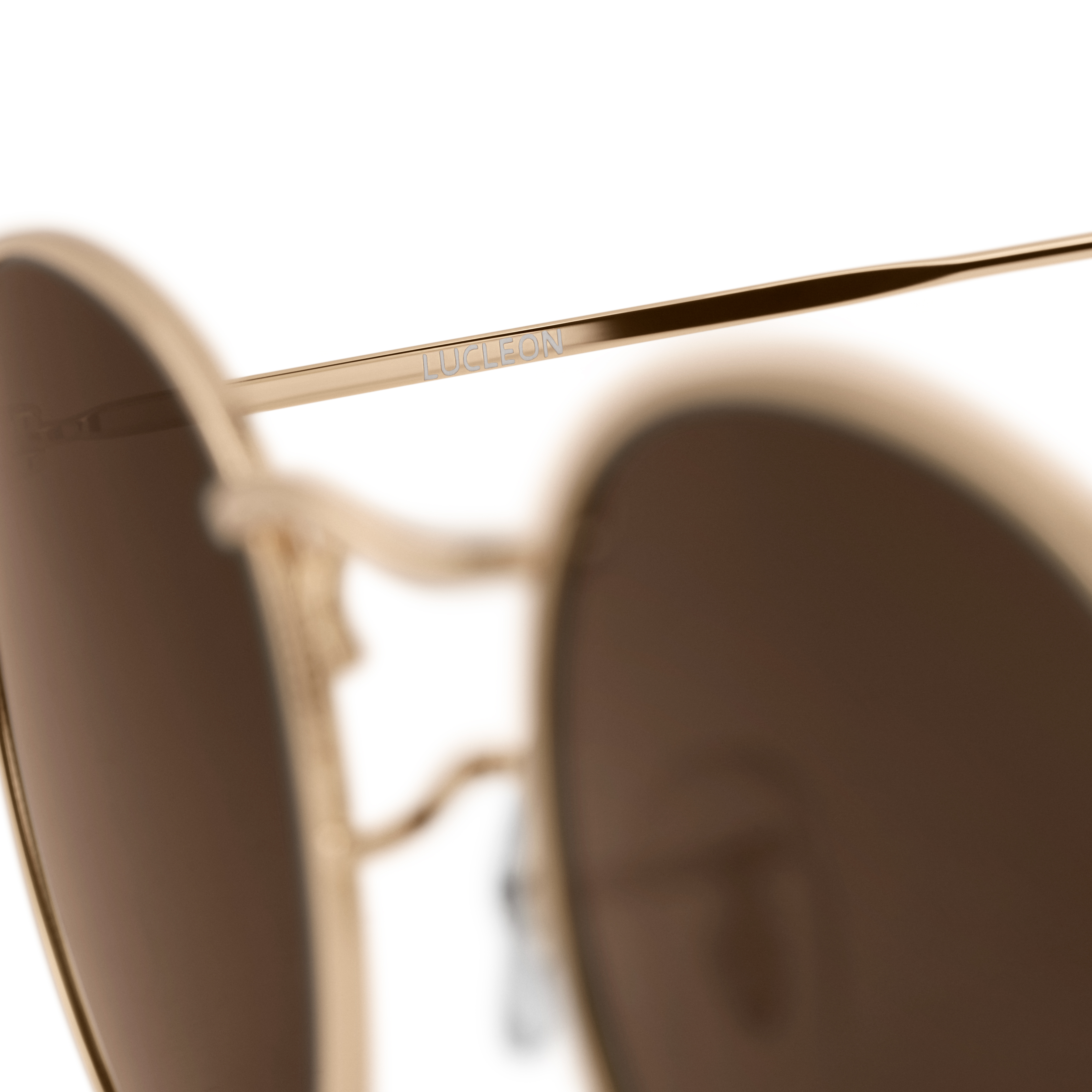 Occhiali Da Sole Rotondi In Acciaio Chirurgico Color Oro Con Lenti Polarizzate Marroni | Disponibile! | Lucleon - Foto 2