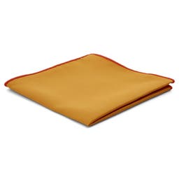 Едноцветна кърпичка за сако Златна есен