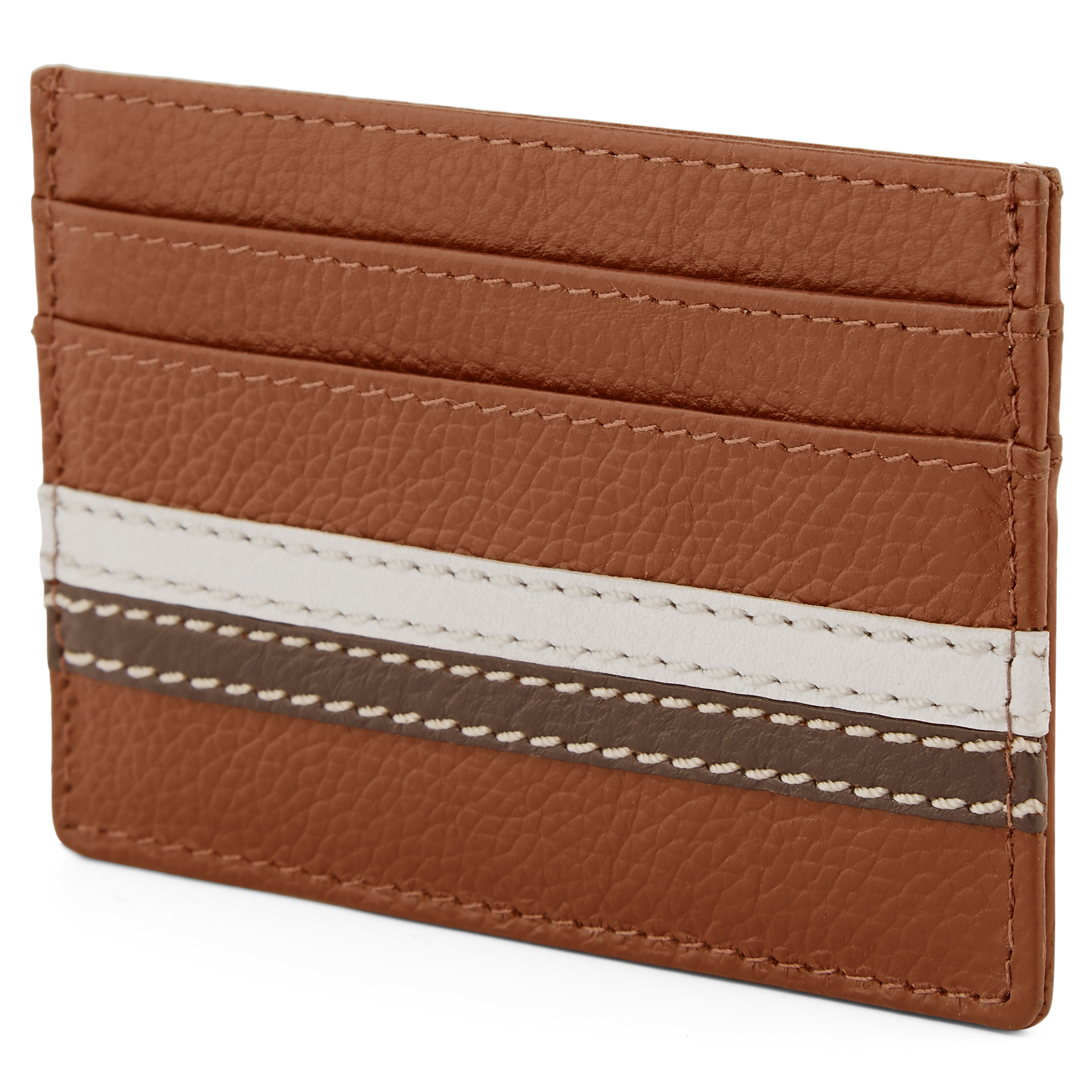 Landen Tan Leather RFID Cardholder - 1