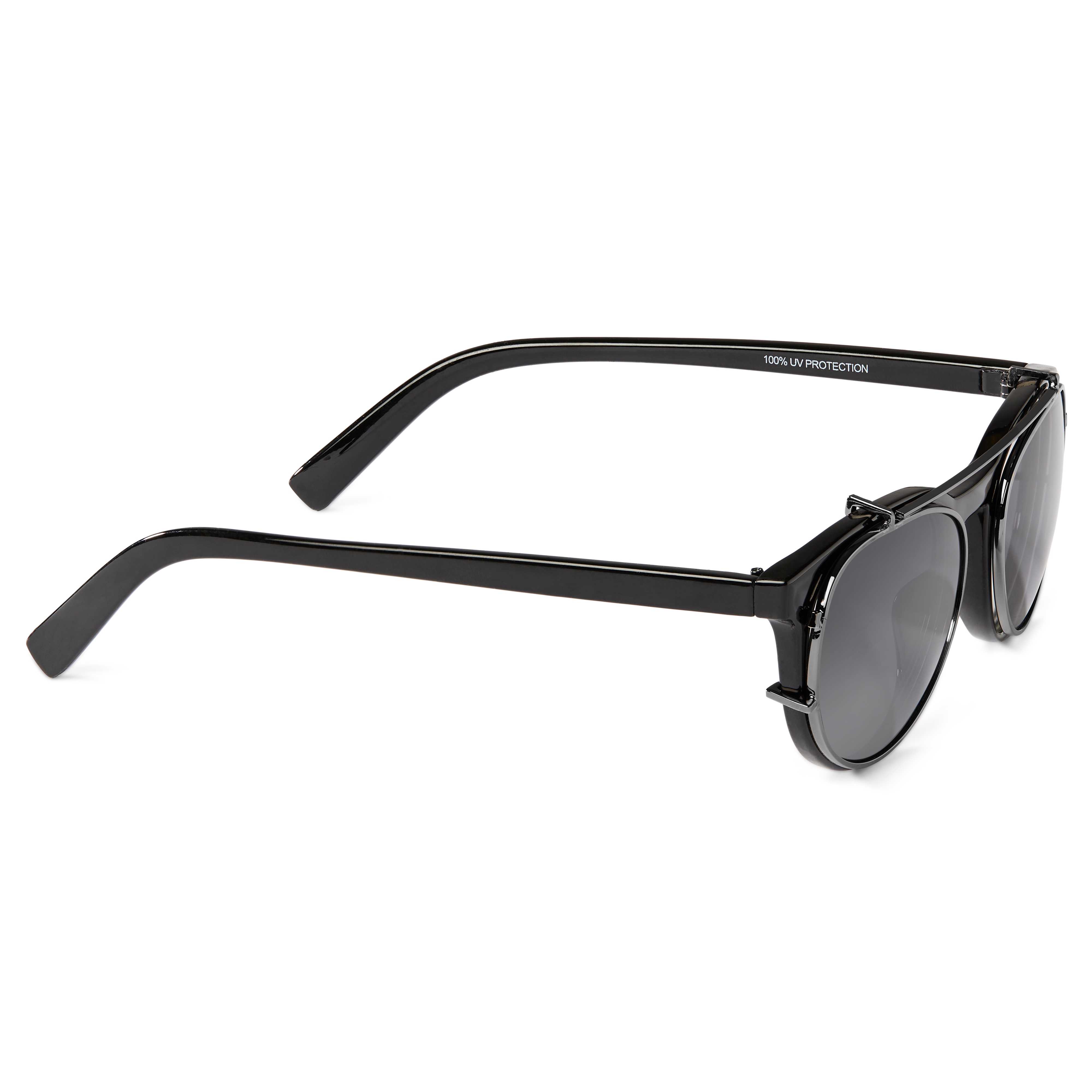 Walther Black Clear Lens Vista Glasses with Clip-On Shades - 4