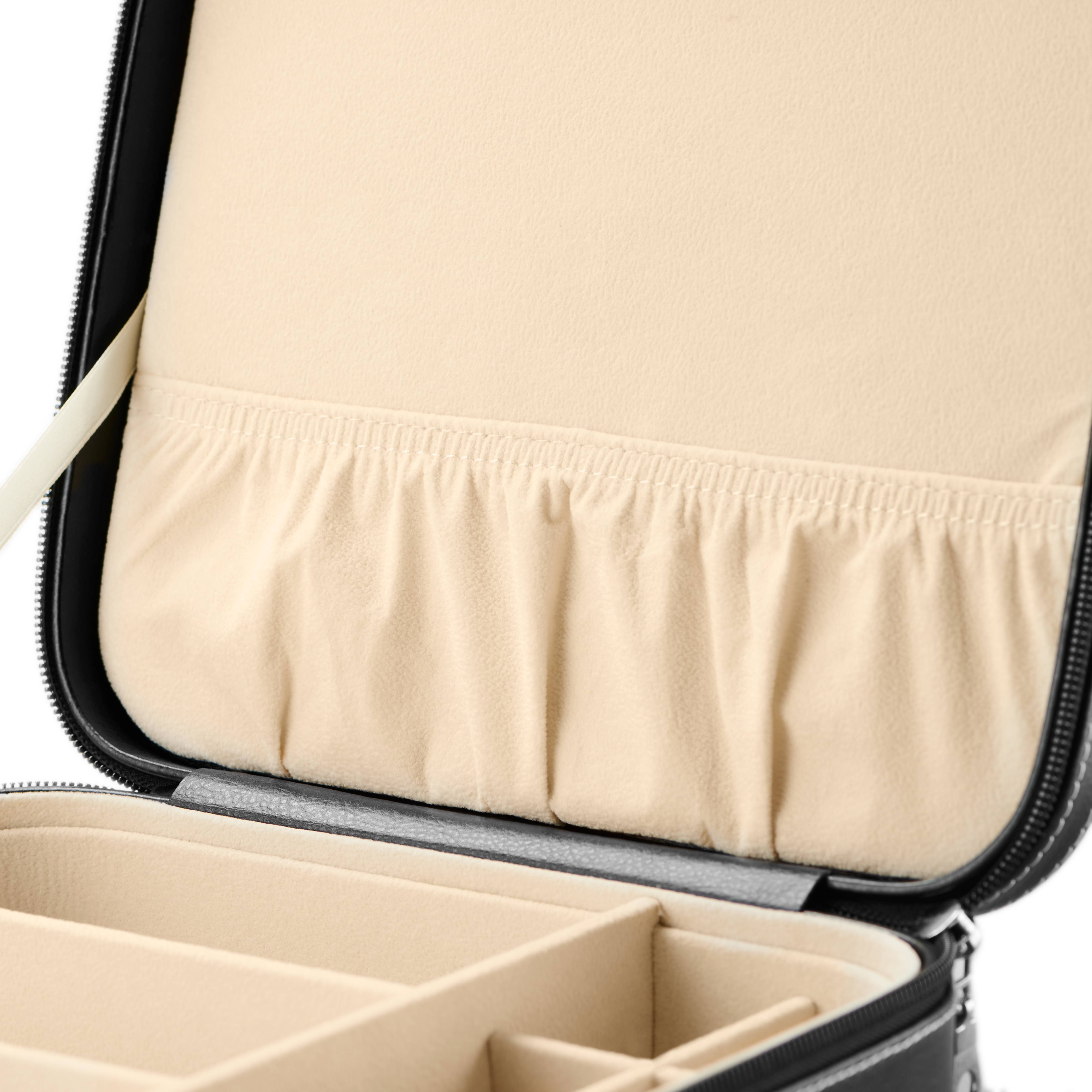 Custodia per occhiali e gioielli in ecopelle nera - 6