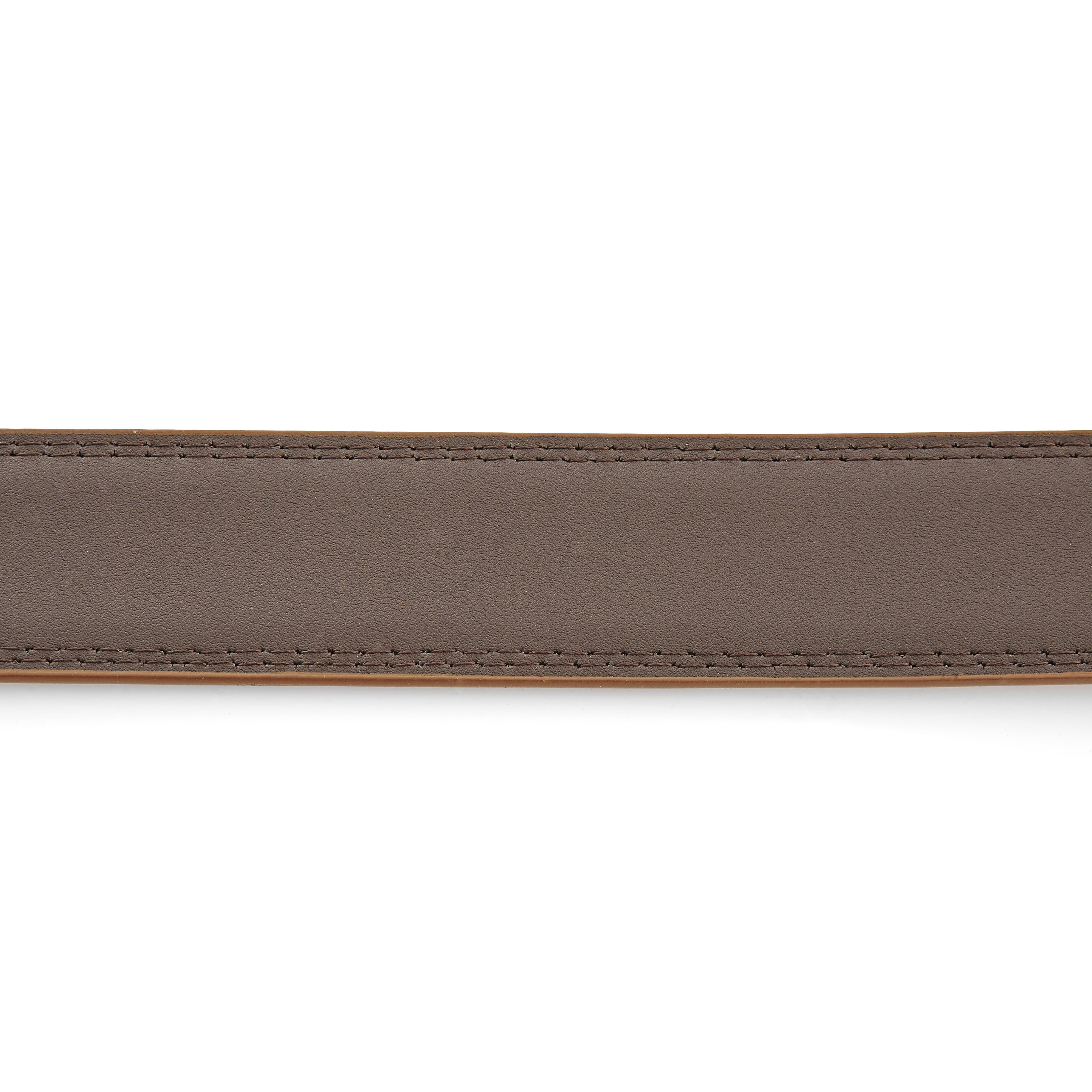 Cinturón de vestir de piel marrón - 3
