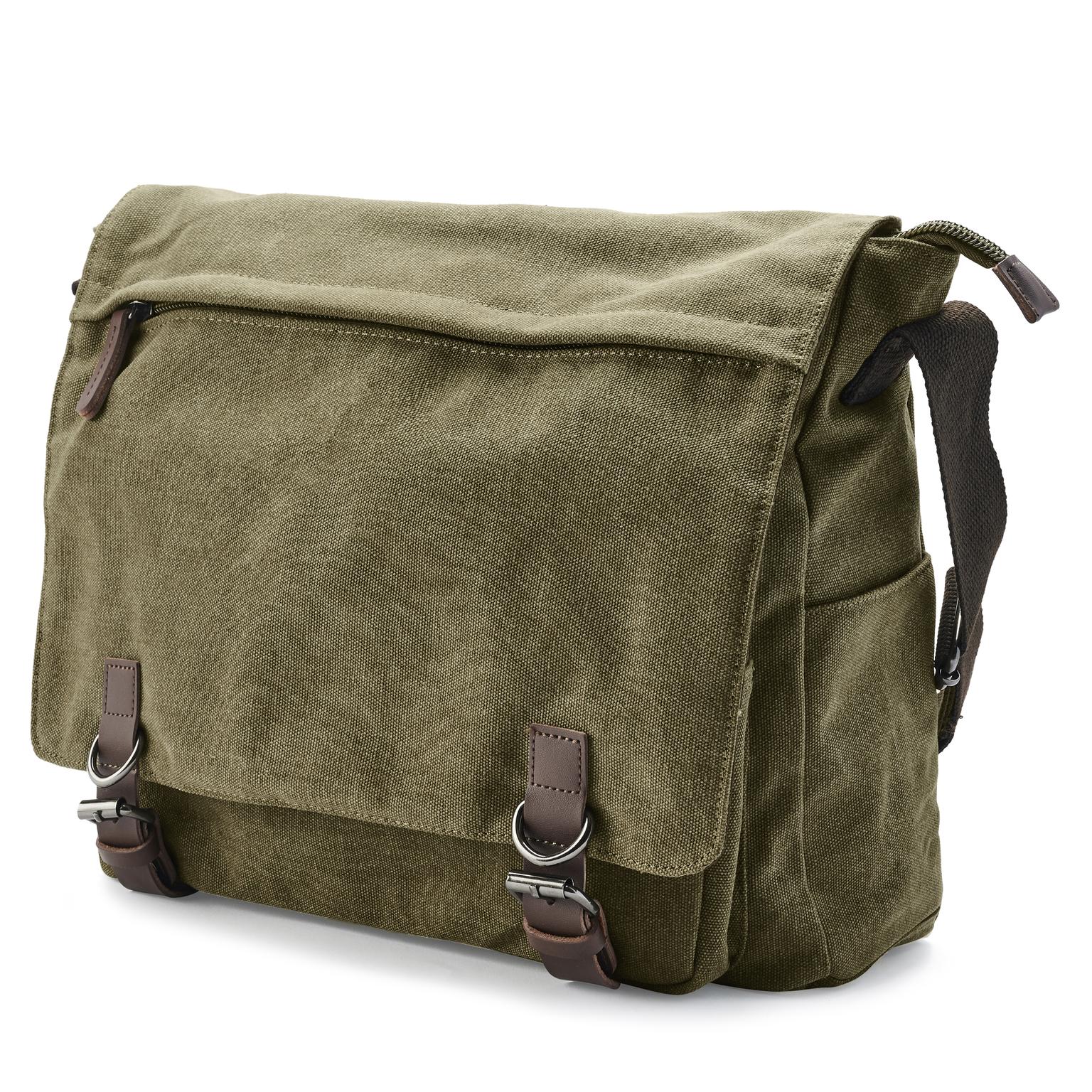 Bandolera de lona verde militar Bandolera de lona verde militar