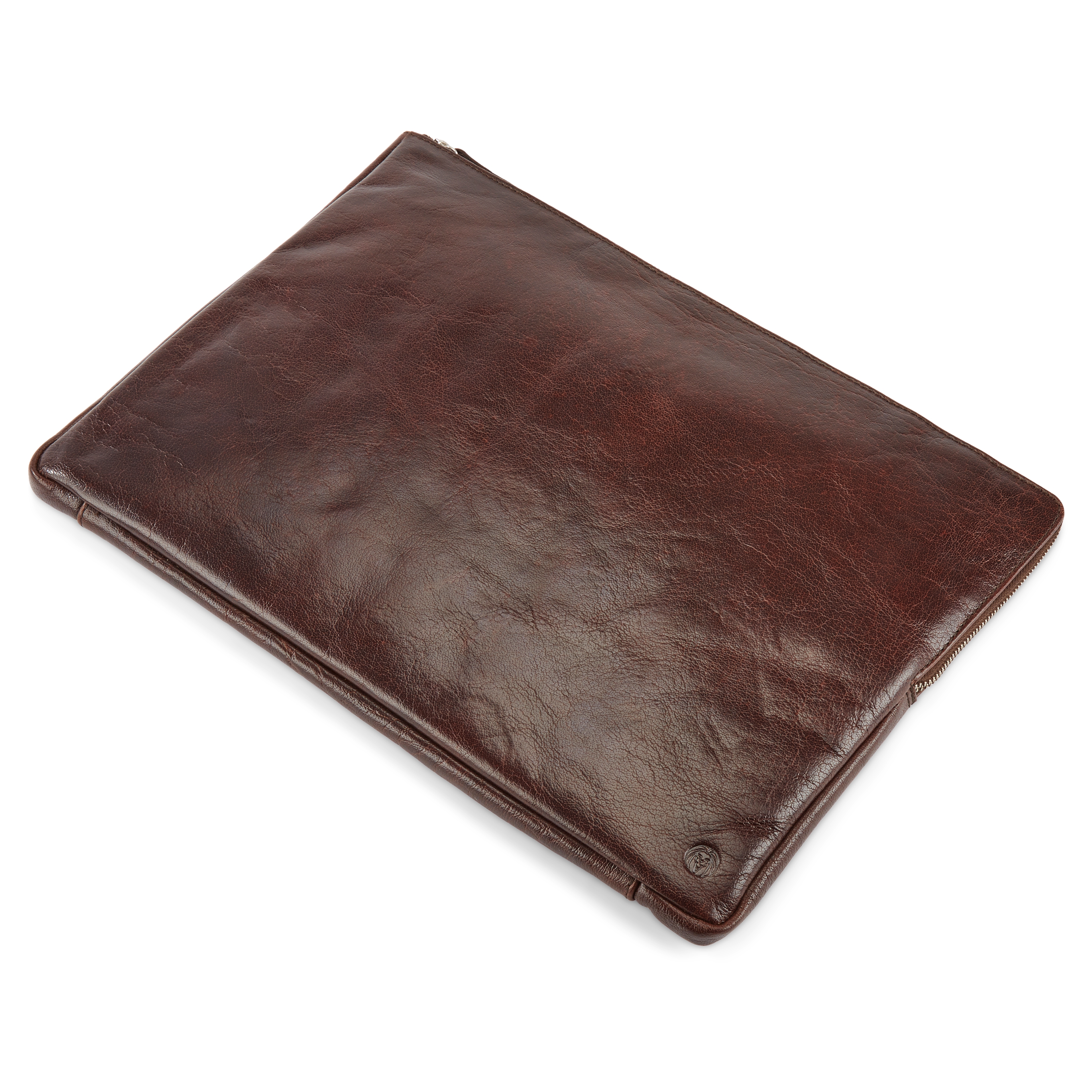 Capa para Portátil em Pele Castanha Escura California - 4
