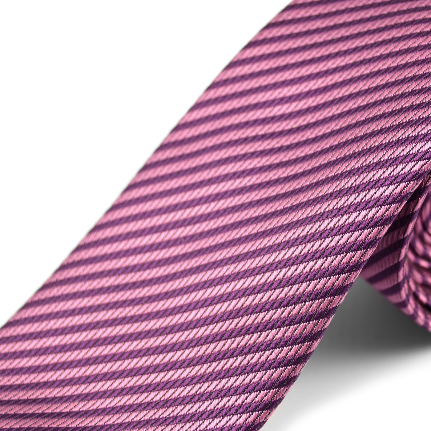 Violet & Pink Lined Microfiber Tie - 2