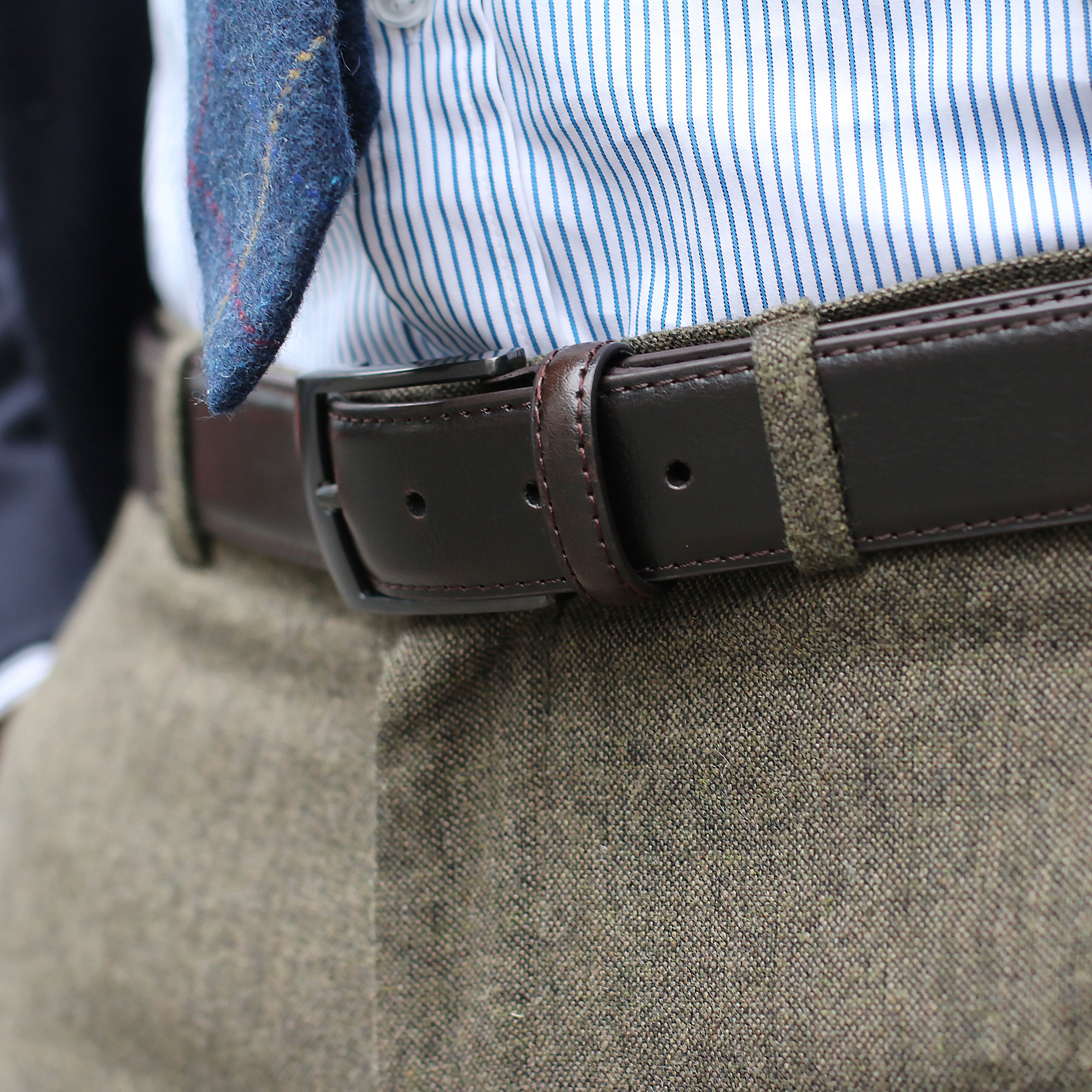 Formeller brauner Ledergürtel - 5