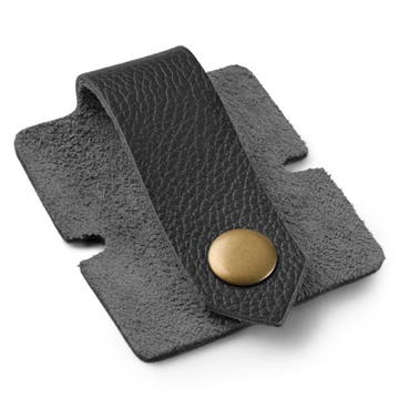 Cable Organiser | Black Leather | Large Cable Organiser | Black Leather | Large
