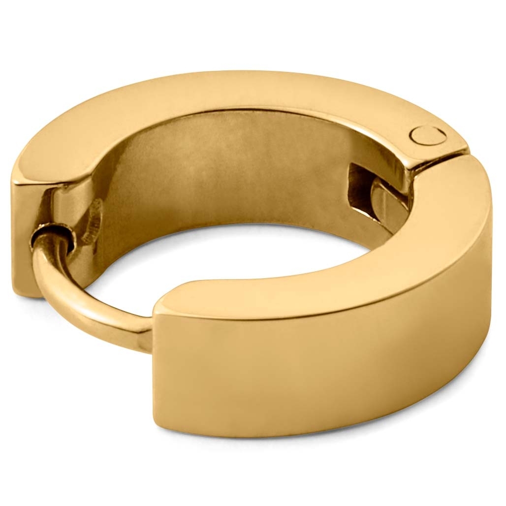 Floyd | Gold-Tone Zirconia Hoop Earring - 2