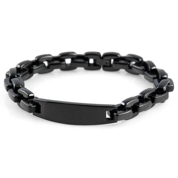 Sort Klassisk Stålarmbånd - 2