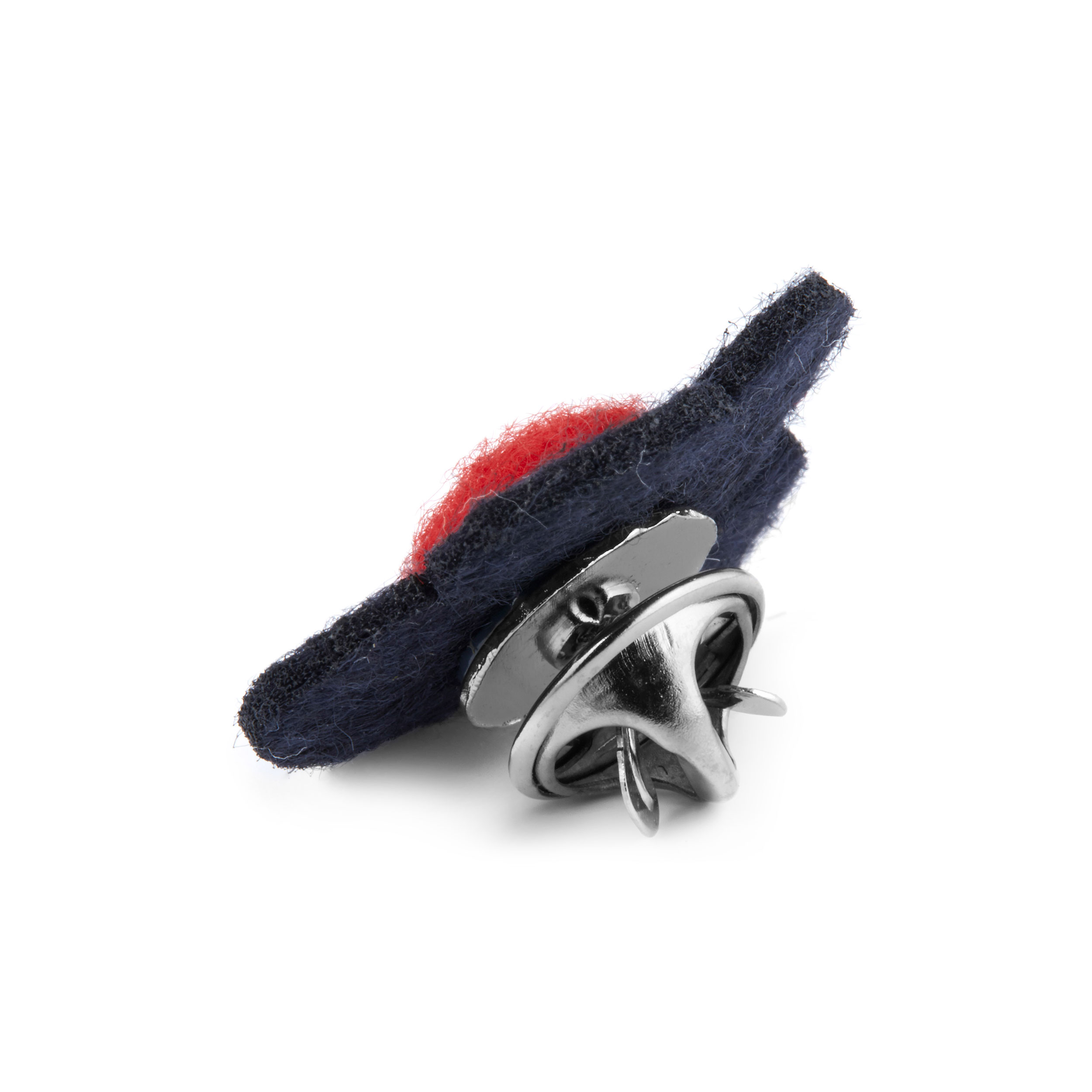 Reversnål med Marineblå & Rød Blomst - 4