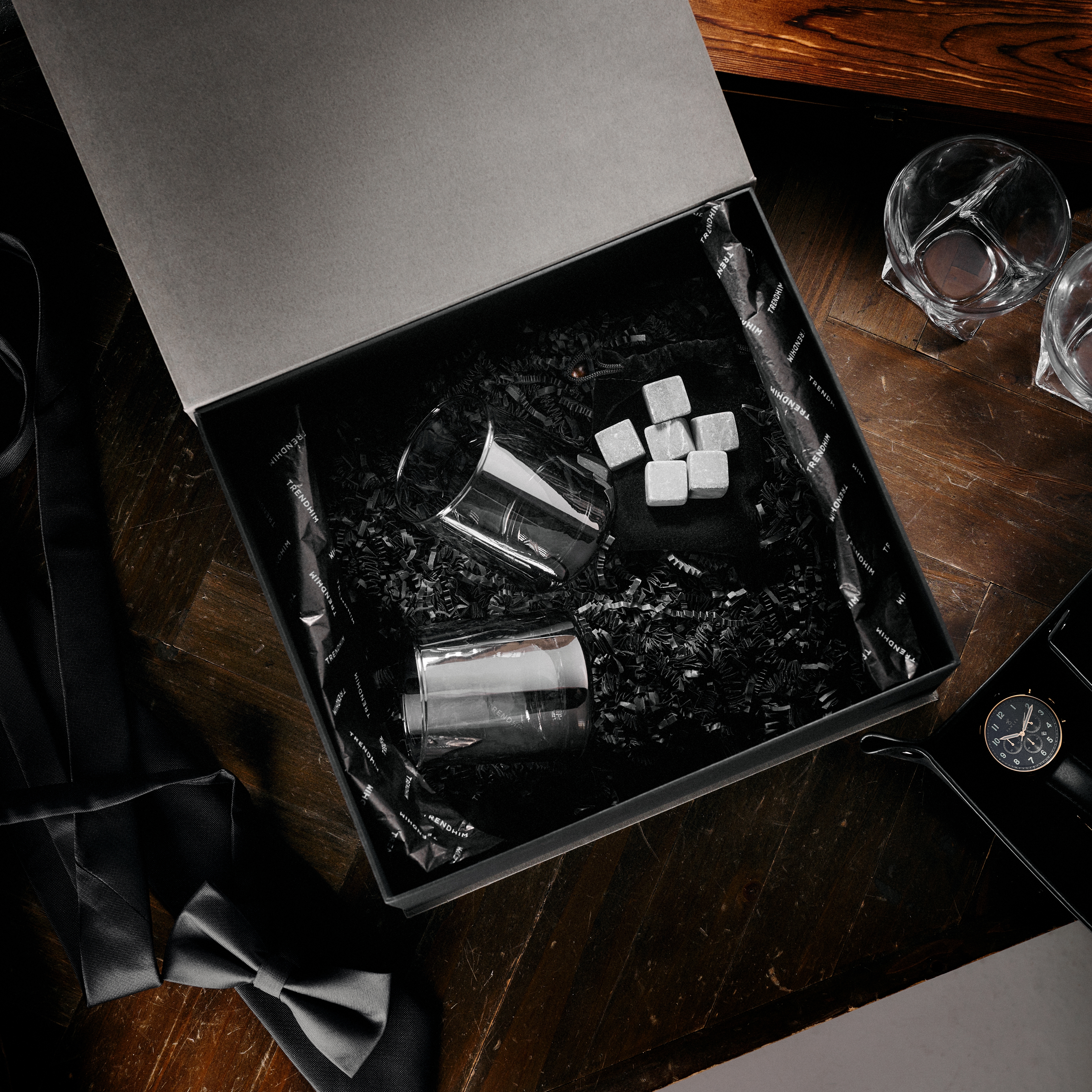 Whisky Connaisseur Gaveæske | Røgfarvede Glas - 2