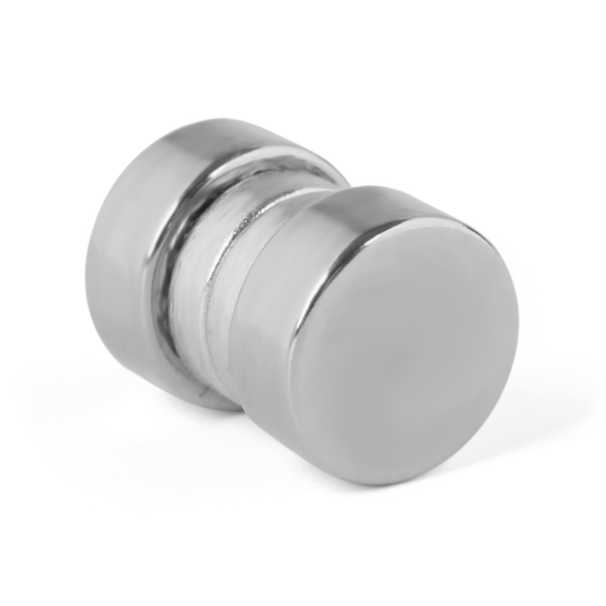 Schwarzer & Klarer Kristall Magnet Ohrring 6mm  - 3