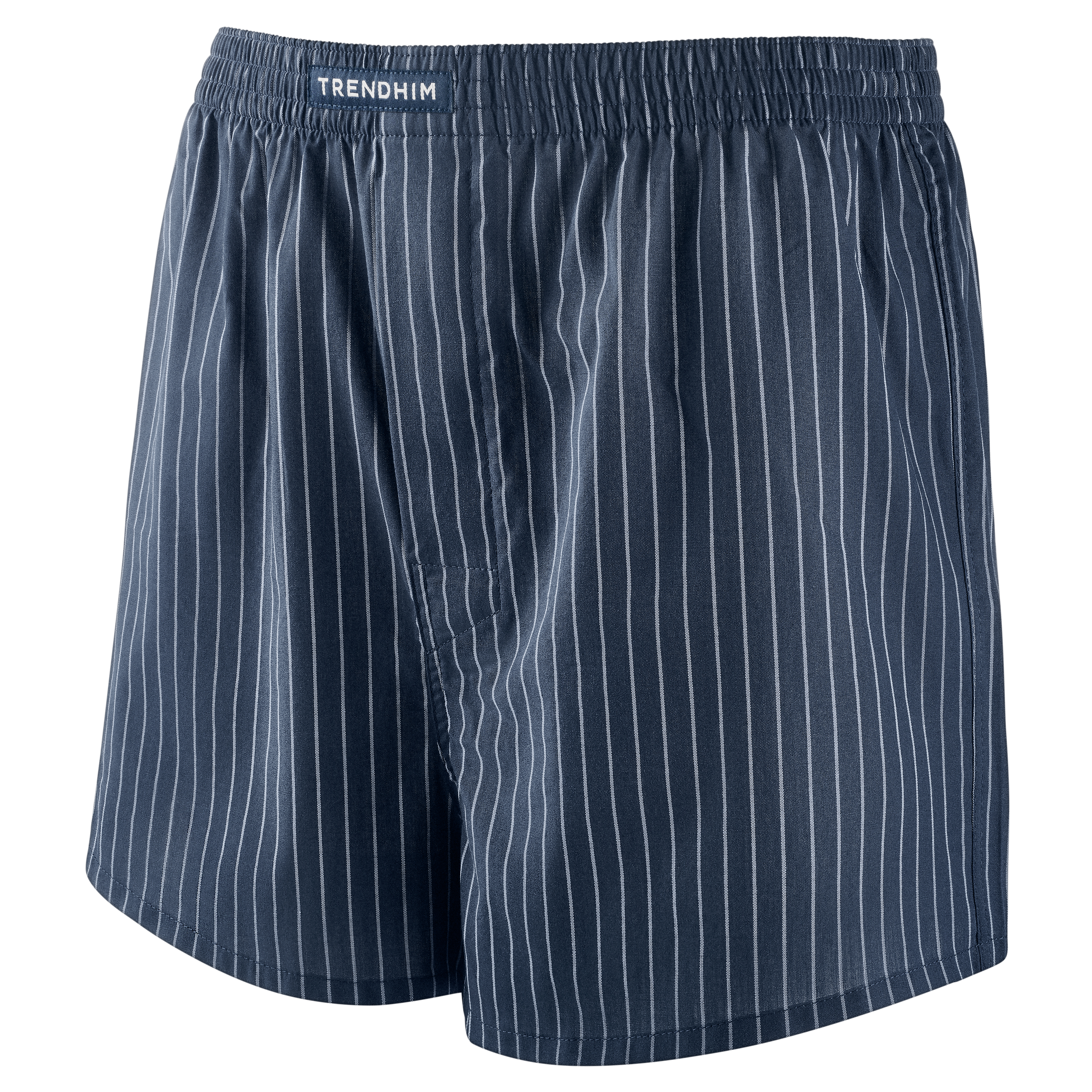 TrueFeel | Volné bavlněné boxery s proužky v tmavě modré a bílé - 2