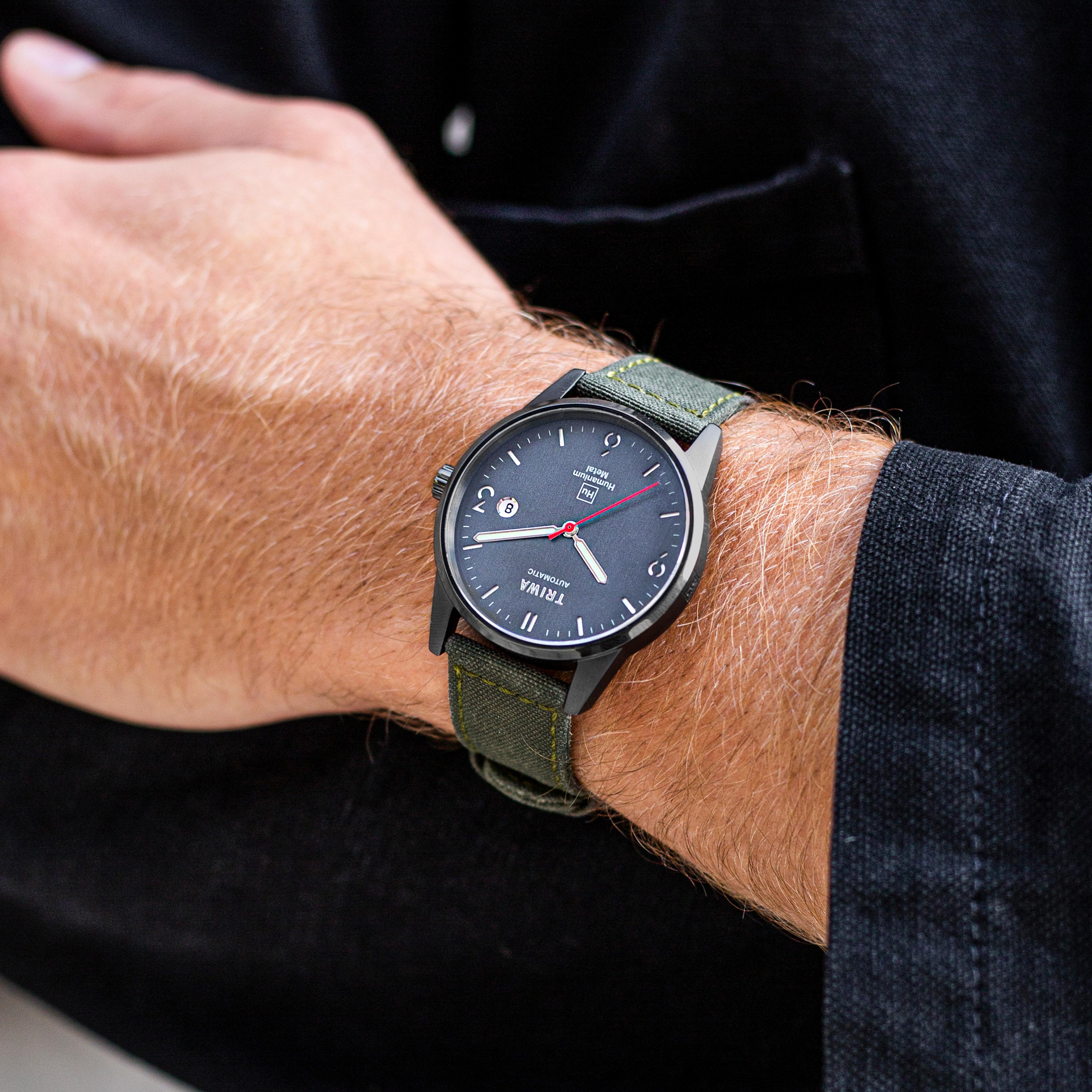 Hu39D Slate - zeleni sat - 5
