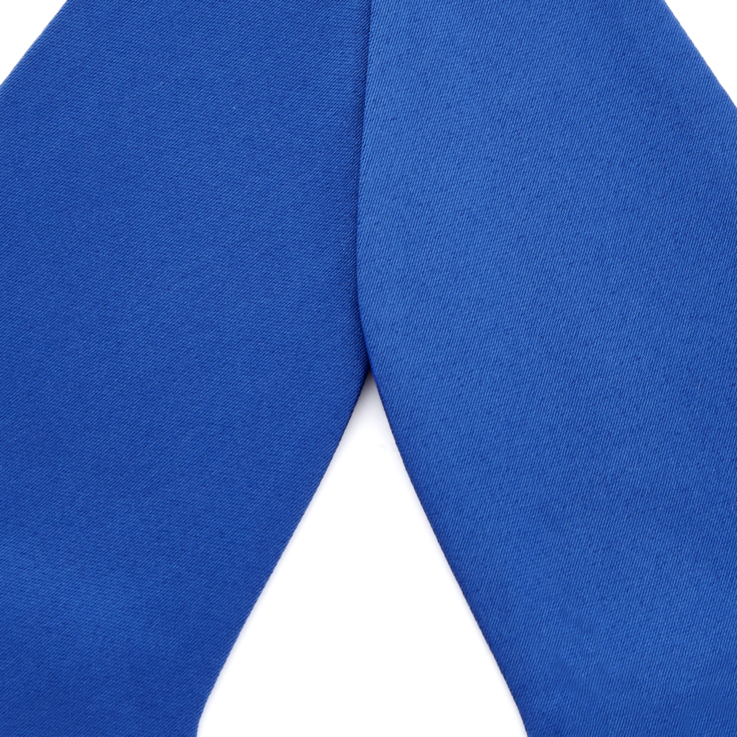 Синя едноцветна папийонка за връзване - 2