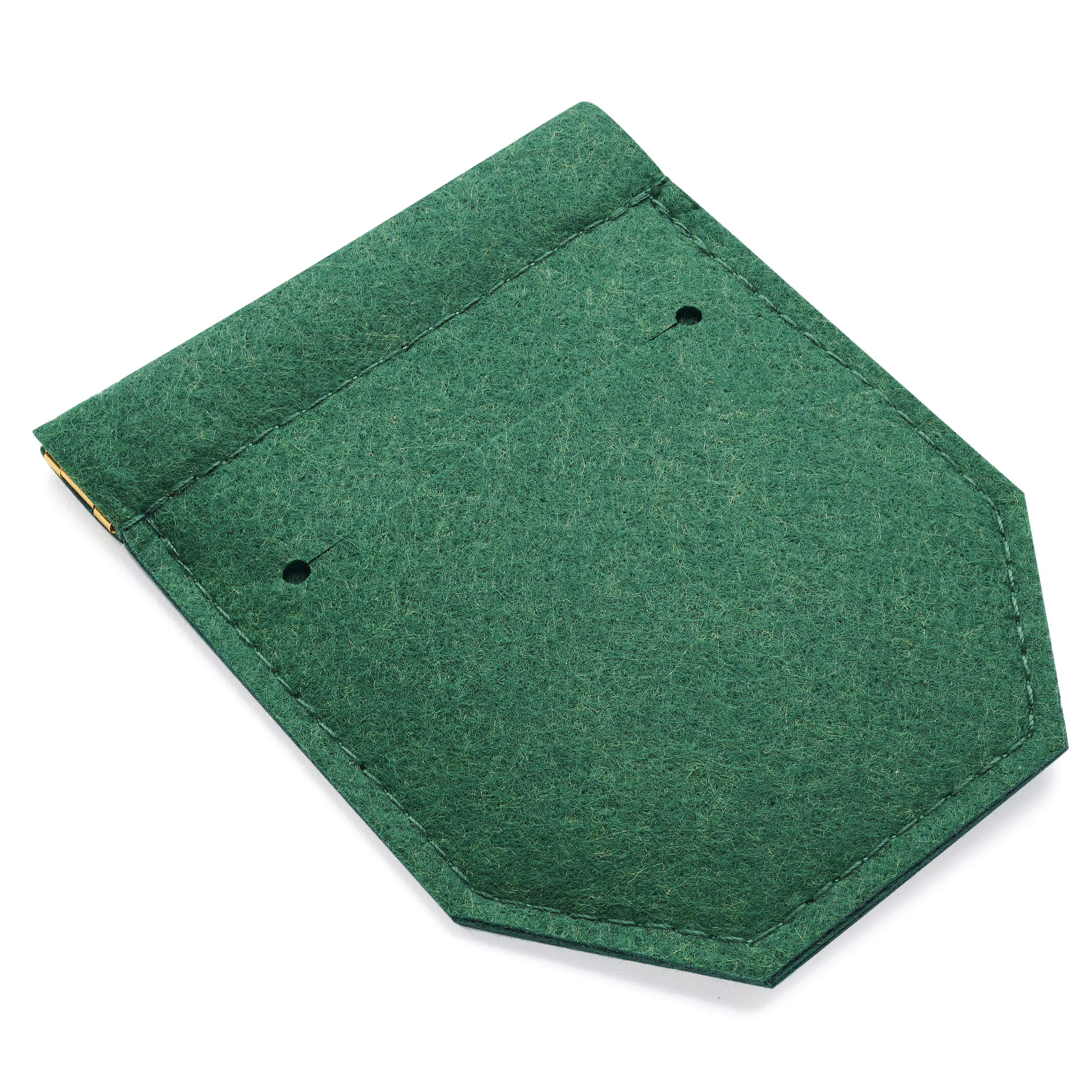 Green Felt Pocket Square Holder - 3