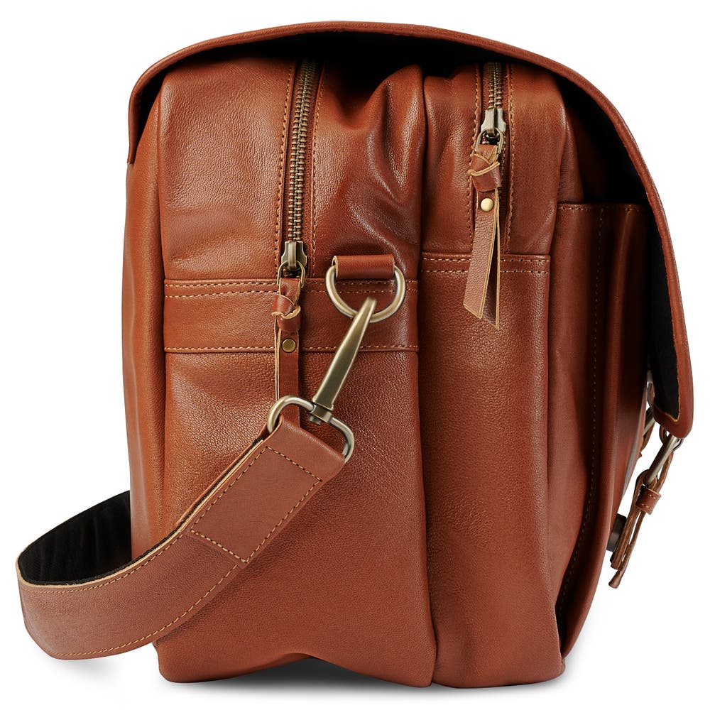 hover: Fidei | Mocha Full Grain Goat Leather Business Weekend Bag hover: Fidei | Mocha Full Grain Goat Leather Business Weekend Bag