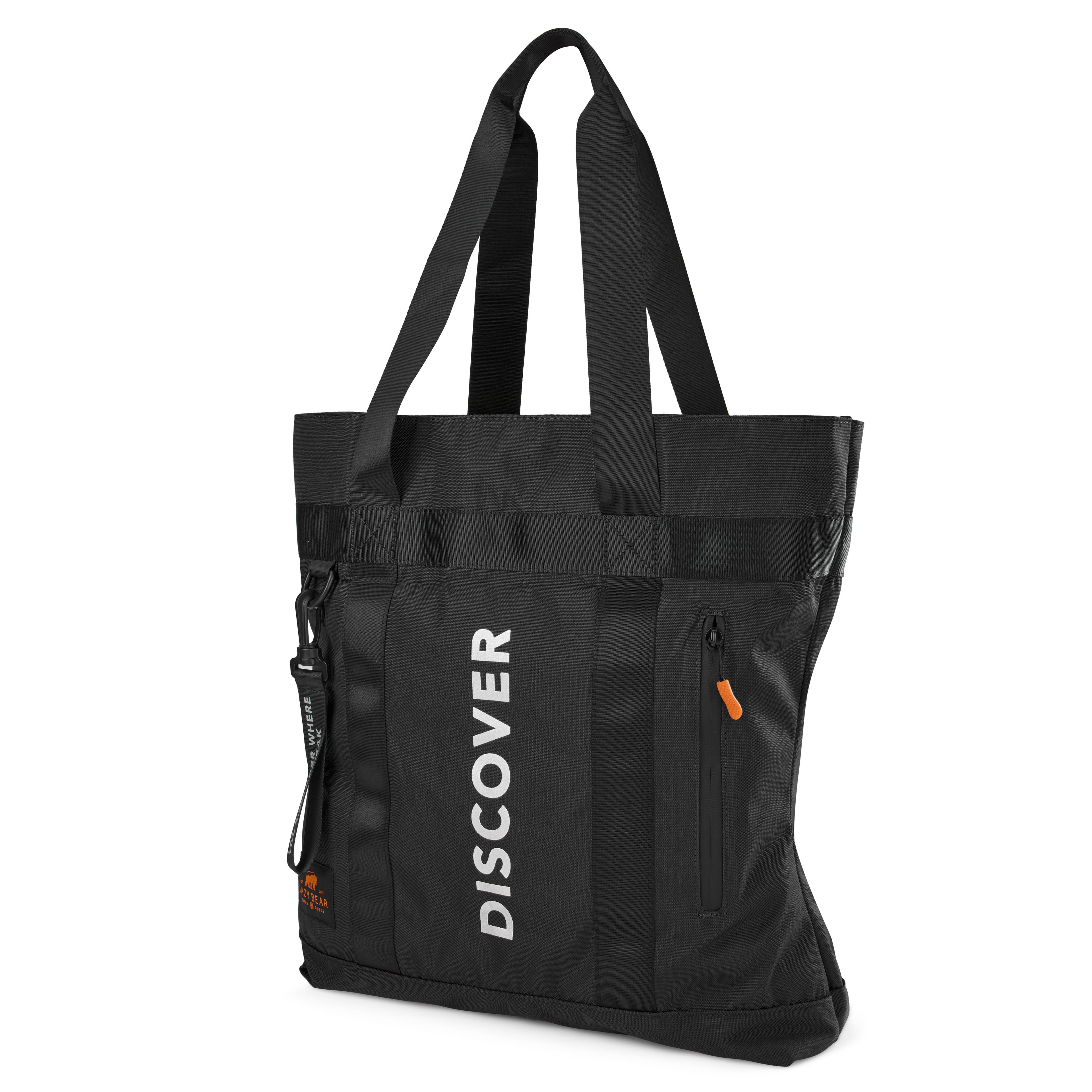 Lamair Black Discover Foldable Tote Bag