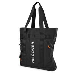 Foldable | Black Discover Tote Bag