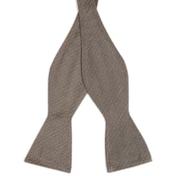 Beige self tie bow ties Beige self tie bow ties