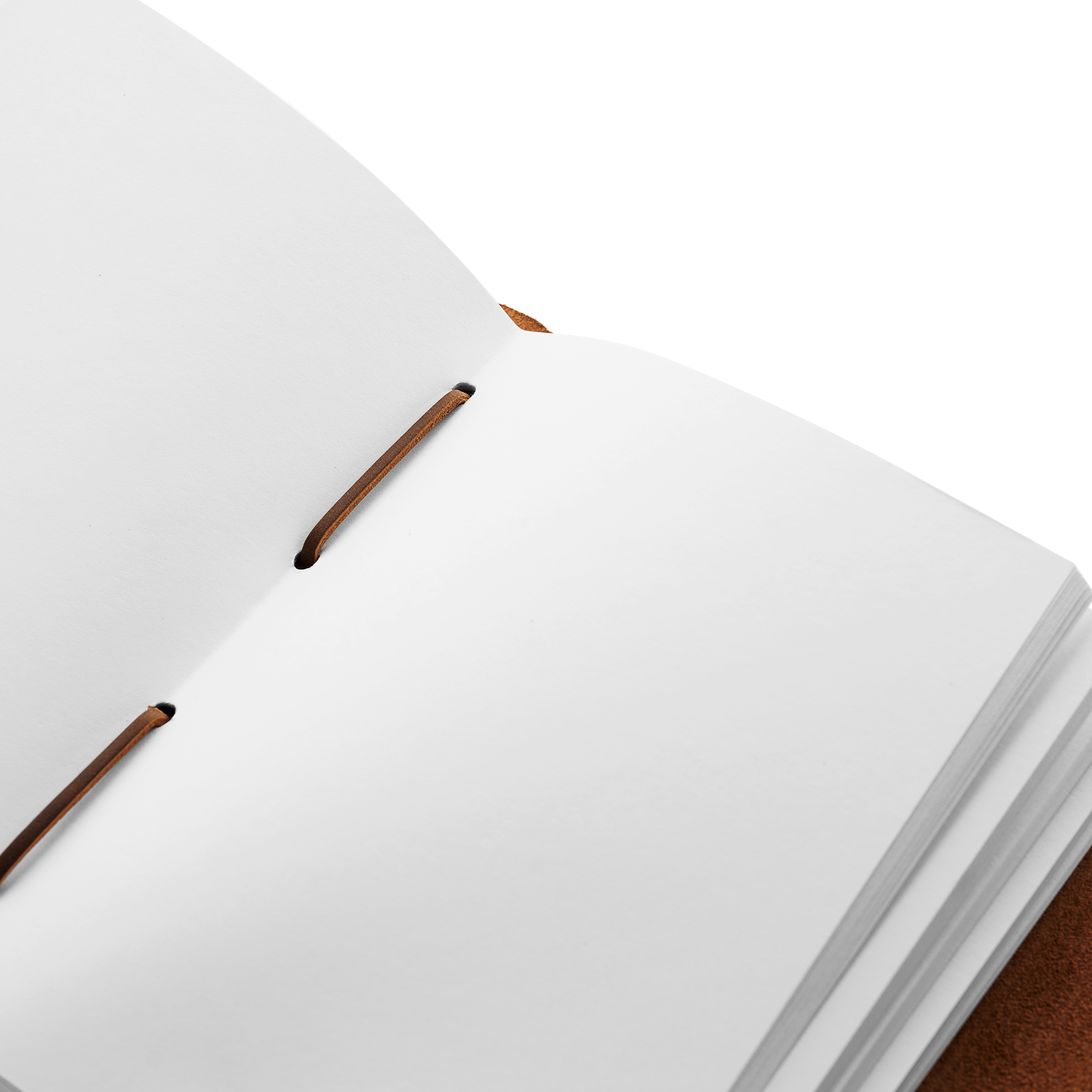 Notizbuch | Dunkelbraunes Leder | Wickelriemen - 6