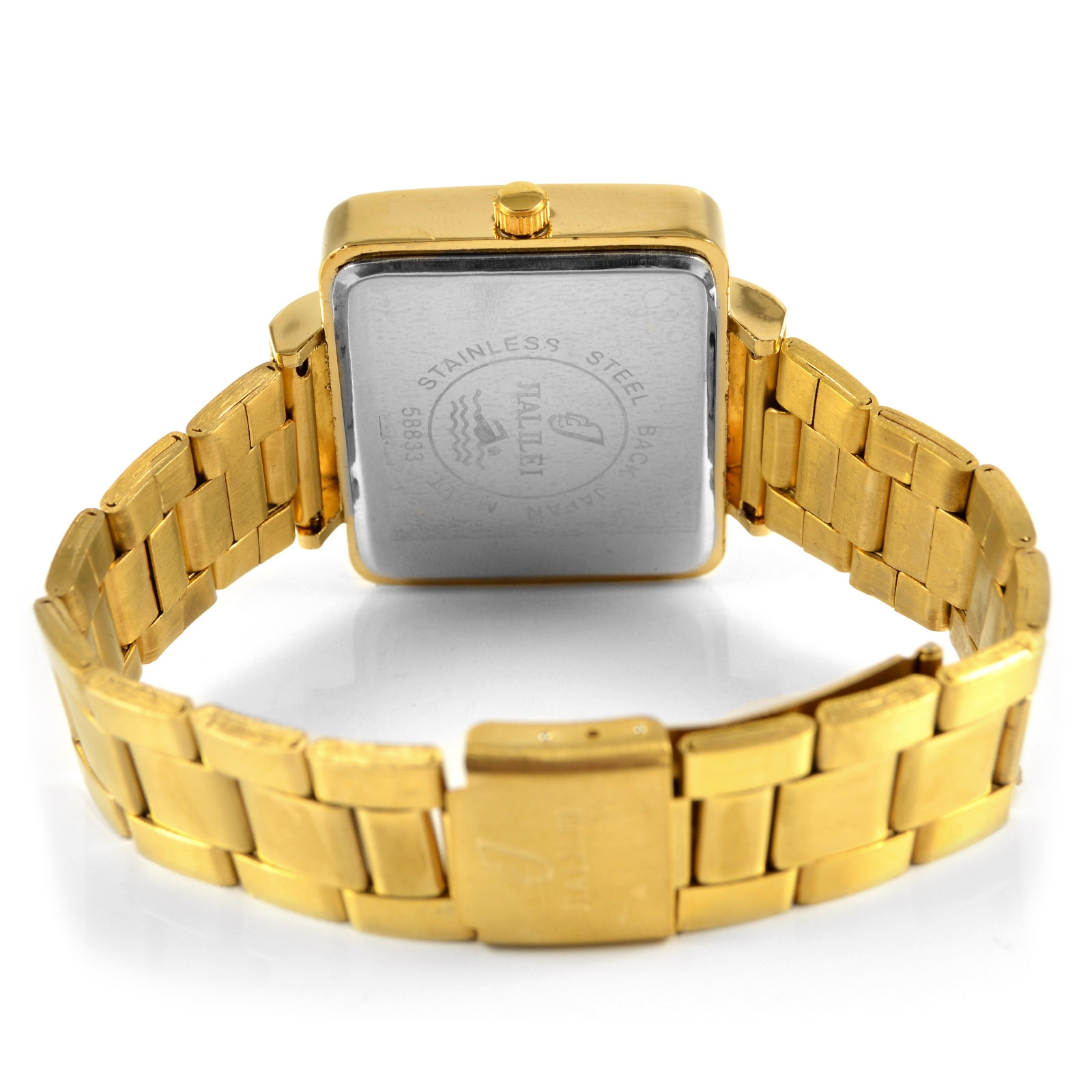 Retro zelta krāsas TV pulkstenis - 5