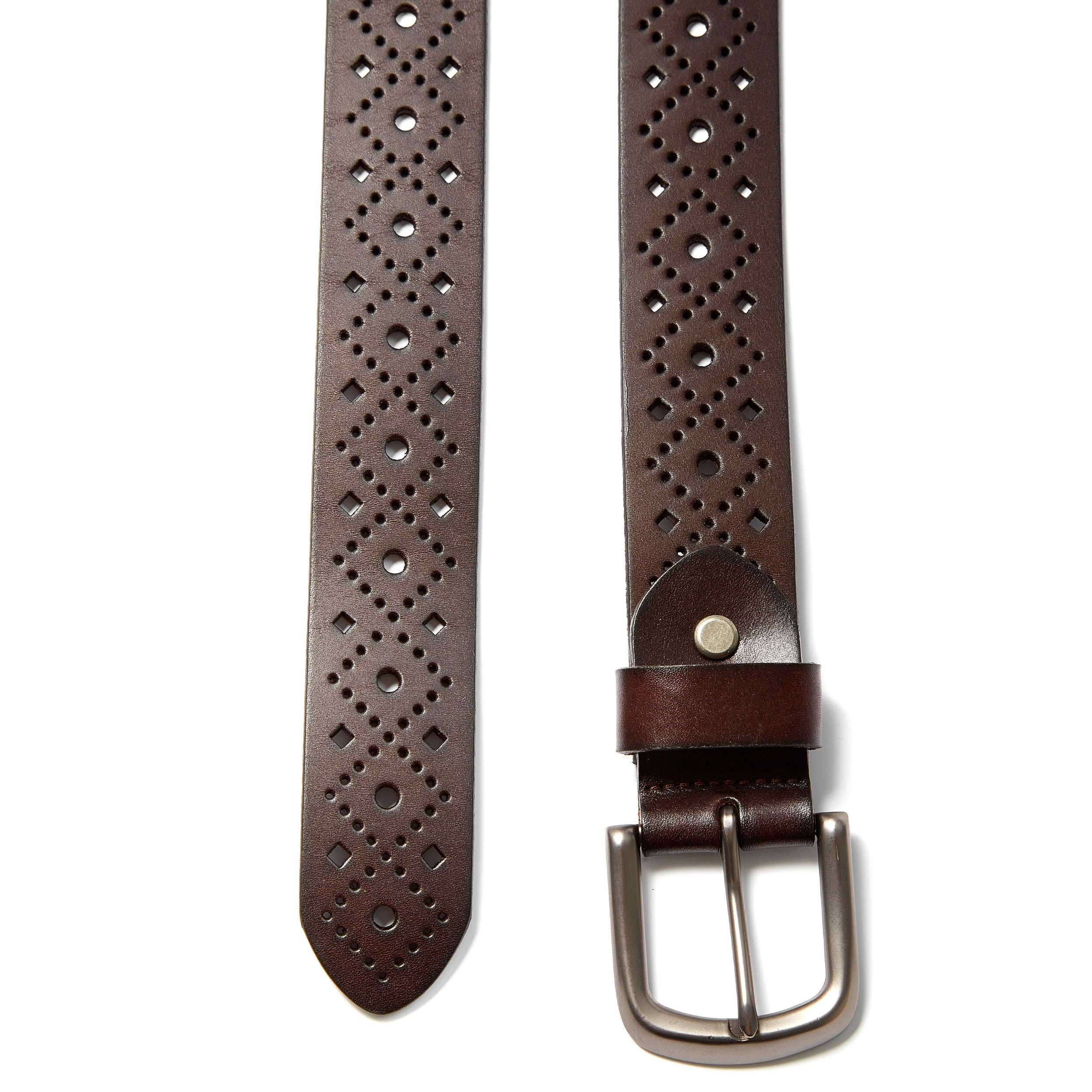 Bruine Gedetailleerde Texas Riem - 2