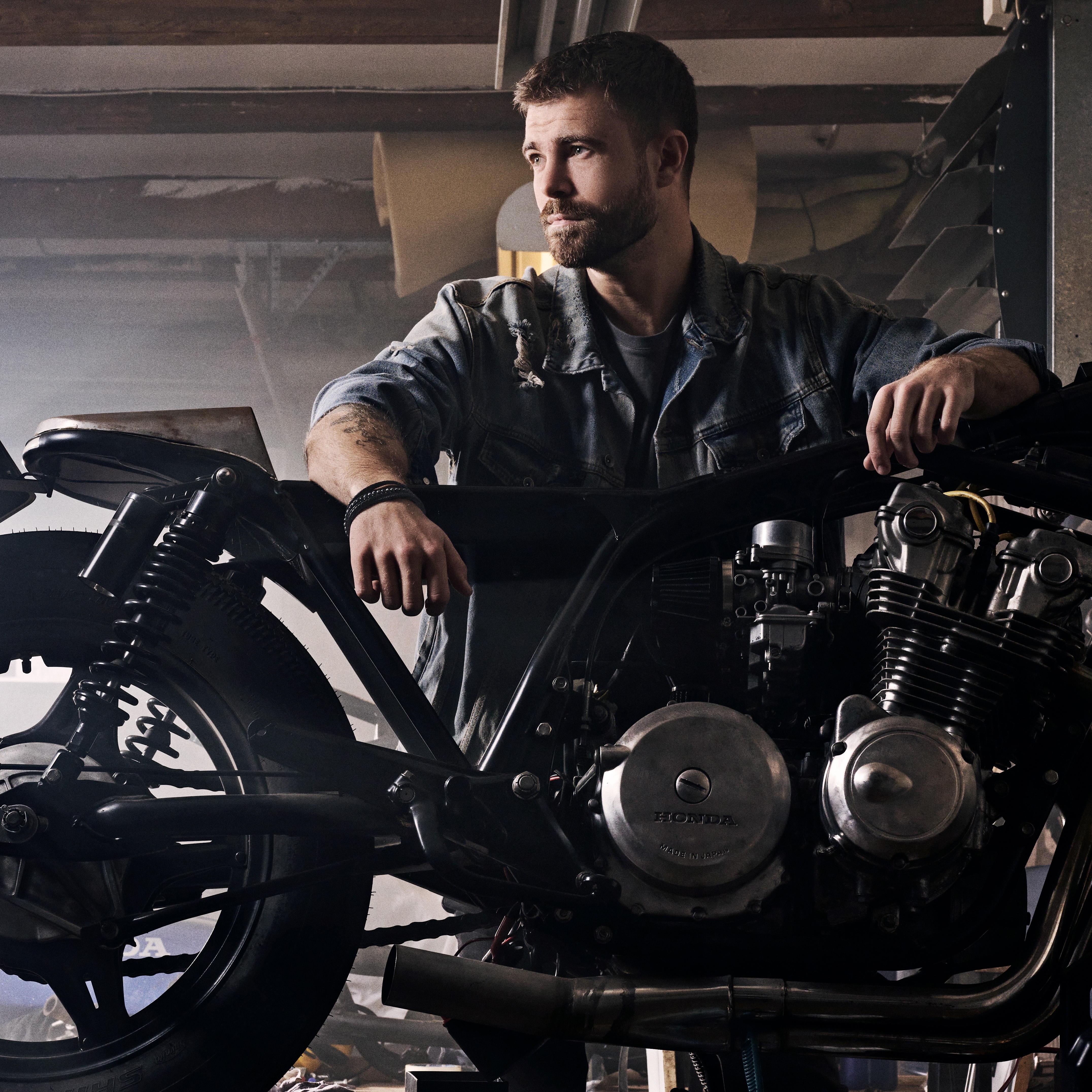 Lederarmband mit Schneeflocken Obsidian Naxos - 4