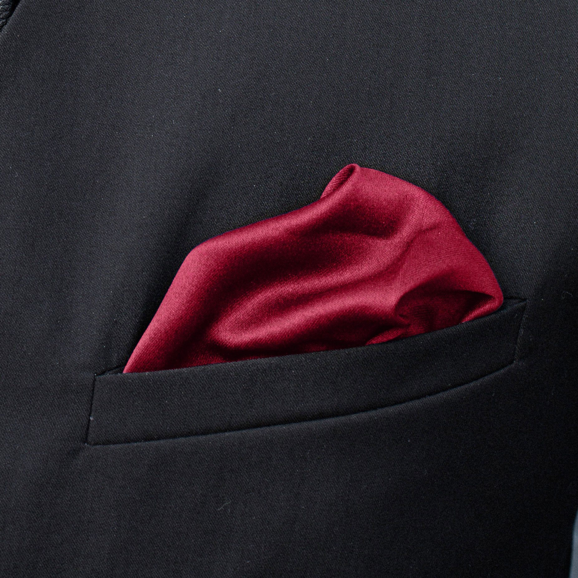 Vinröd Enkel Bröstnäsduk - 3