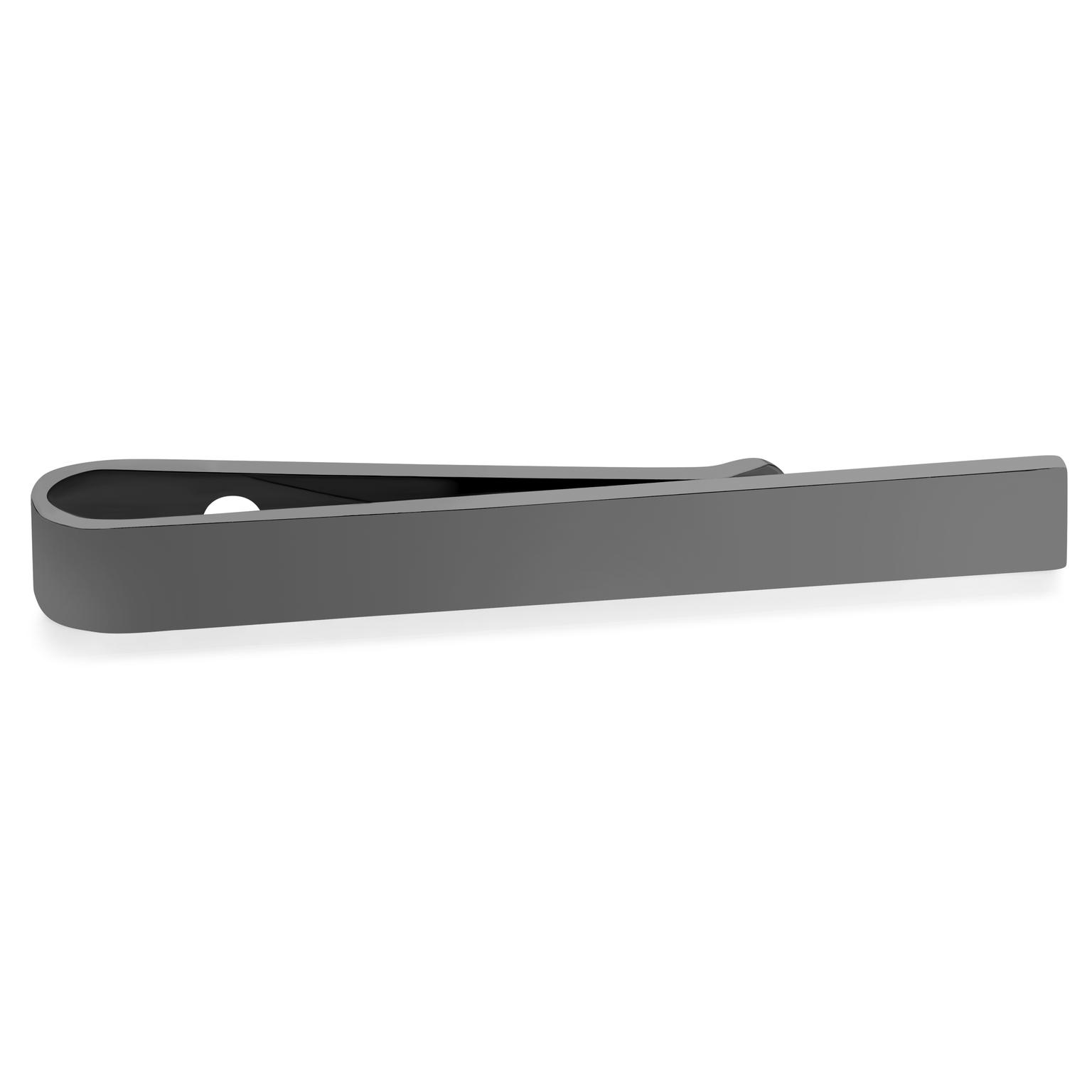 Polished Gunmetal Black 5.5 cm Tie Bar Polished Gunmetal Black 5.5 cm Tie Bar