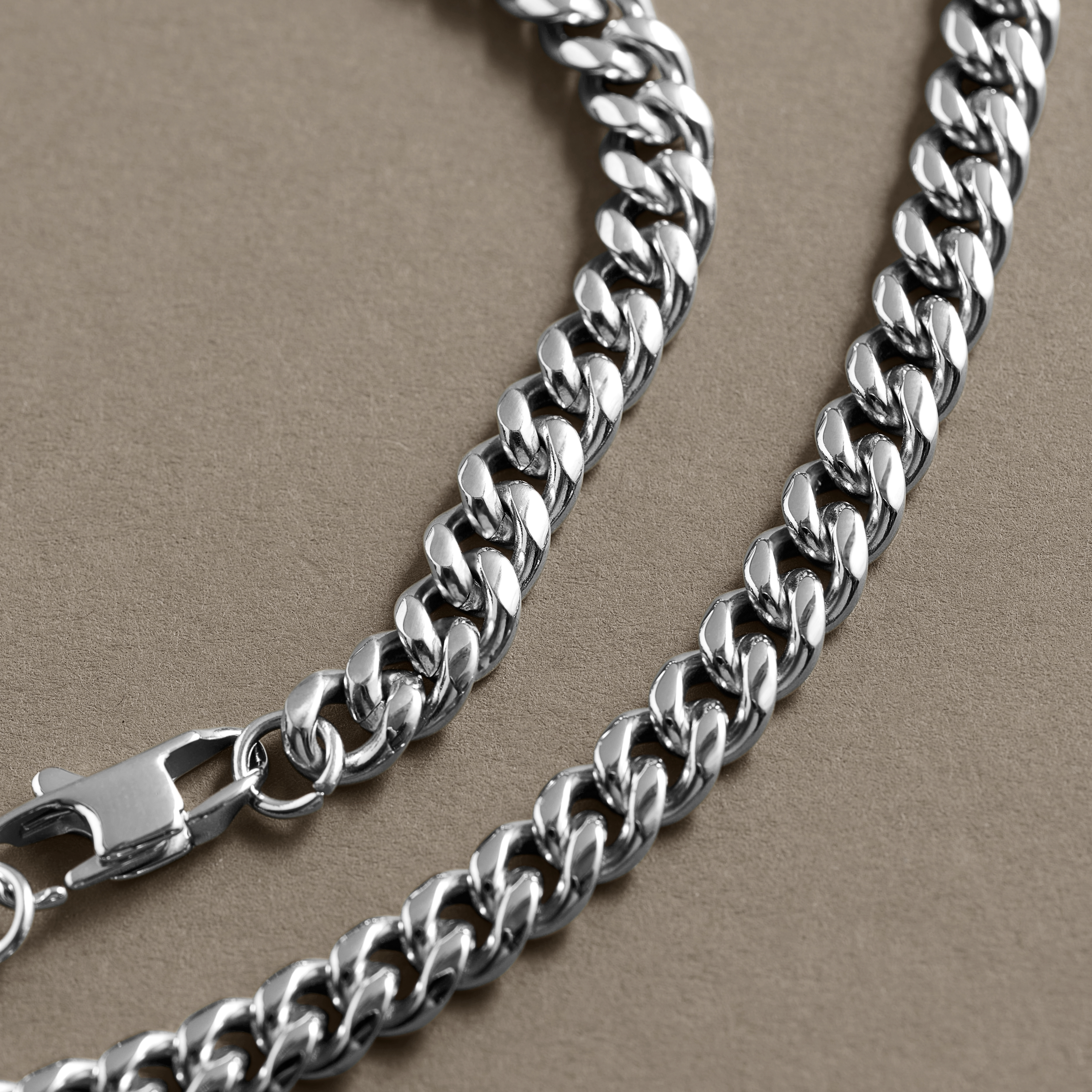 Medium | 4 mm Silver-tone Chain Bracelet & Necklace Gift Box - 4