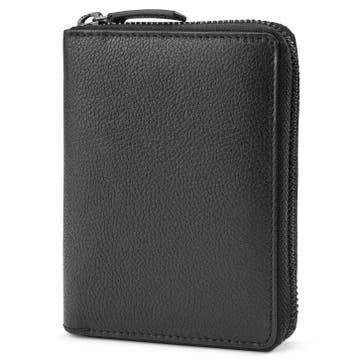 Black Leather RFID-Blocking Wallet Black Leather RFID-Blocking Wallet