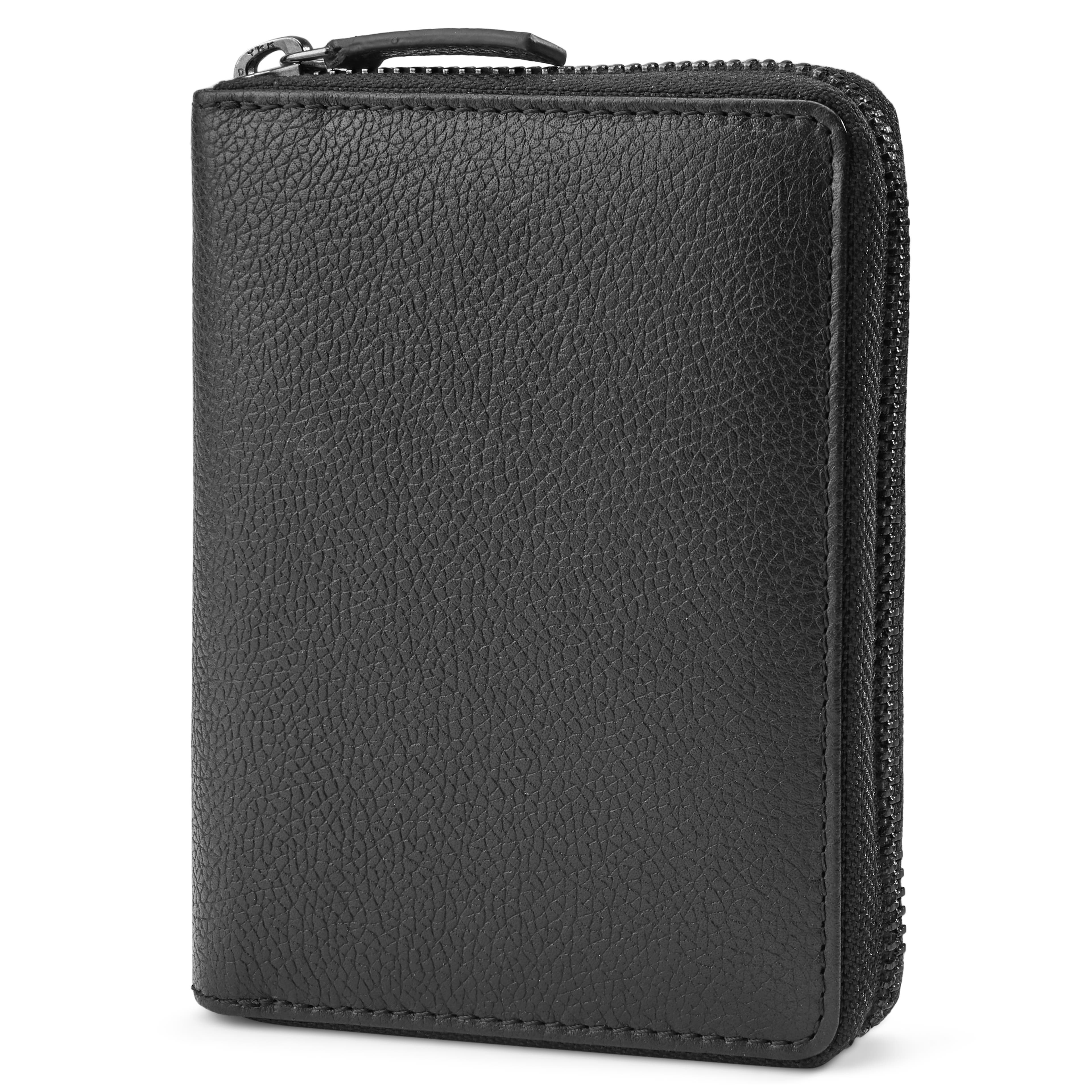 Sky Black Leather RFID-Blocking Wallet Sky Black Leather RFID-Blocking Wallet