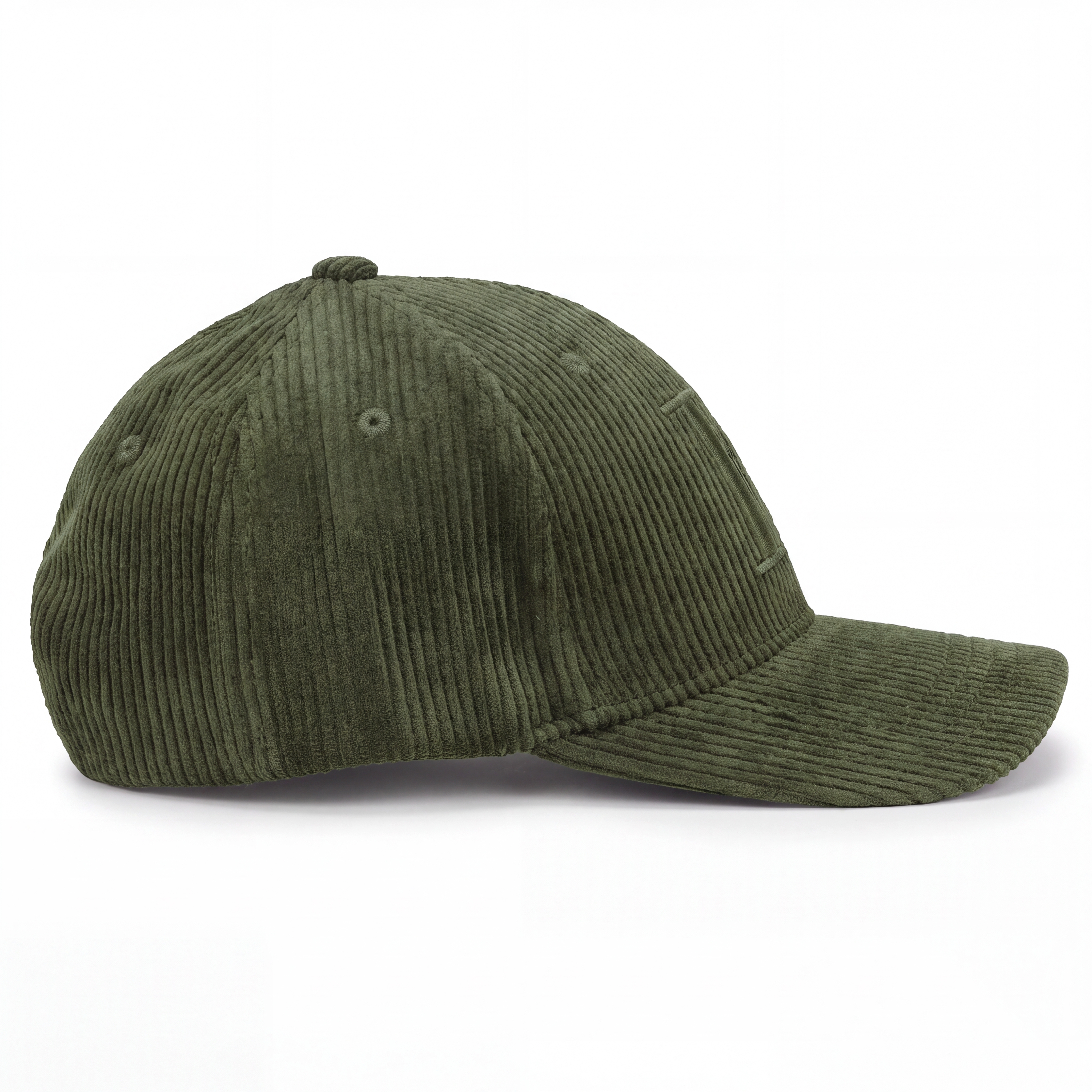 Les Deux | Dark Green Core Corduroy Baseball Cap - 2