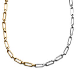 Amager | 8 mm Silver- & Gold-Tone Cable Chain Necklace