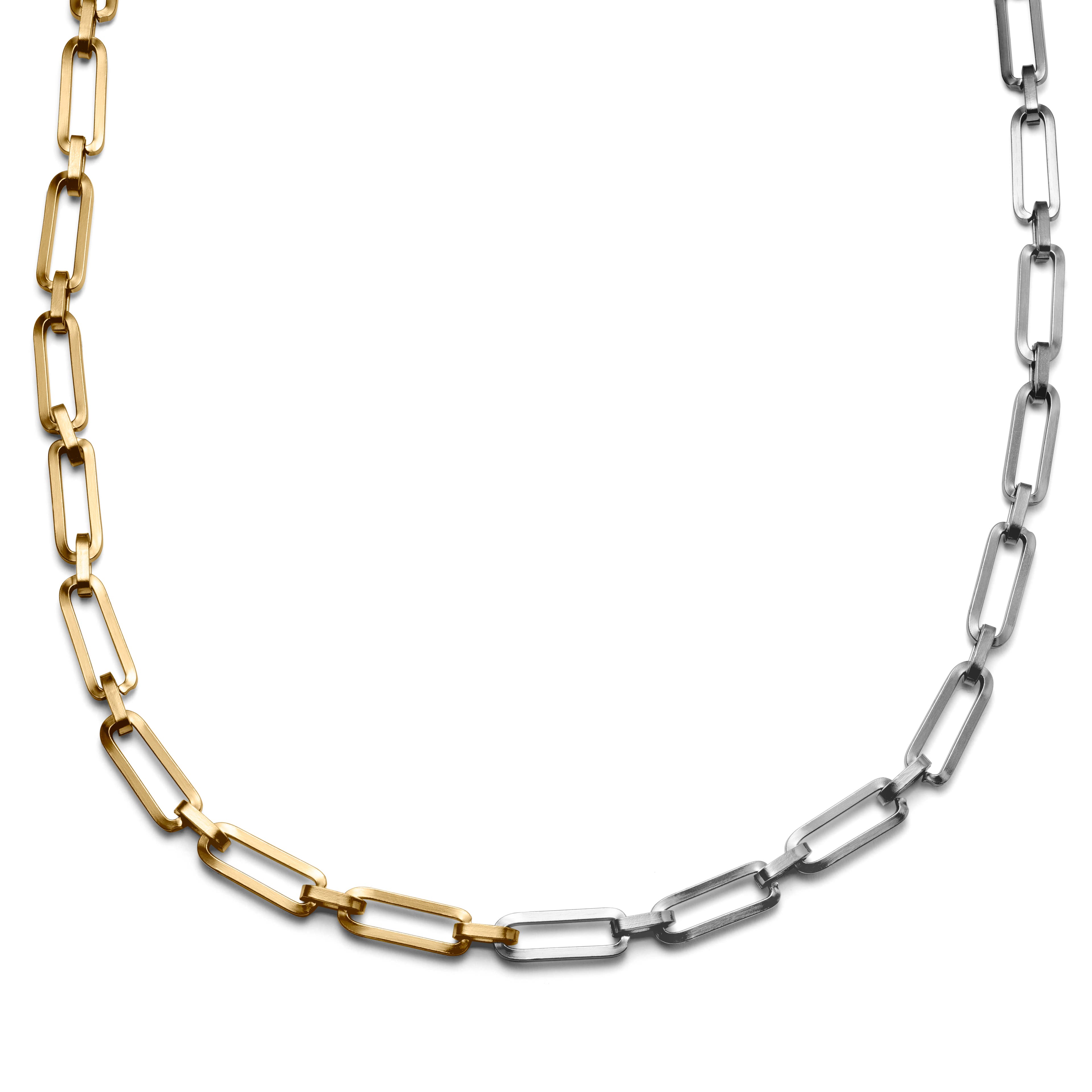 Amager | 8 mm Silver- & Gold-Tone Cable Chain Necklace