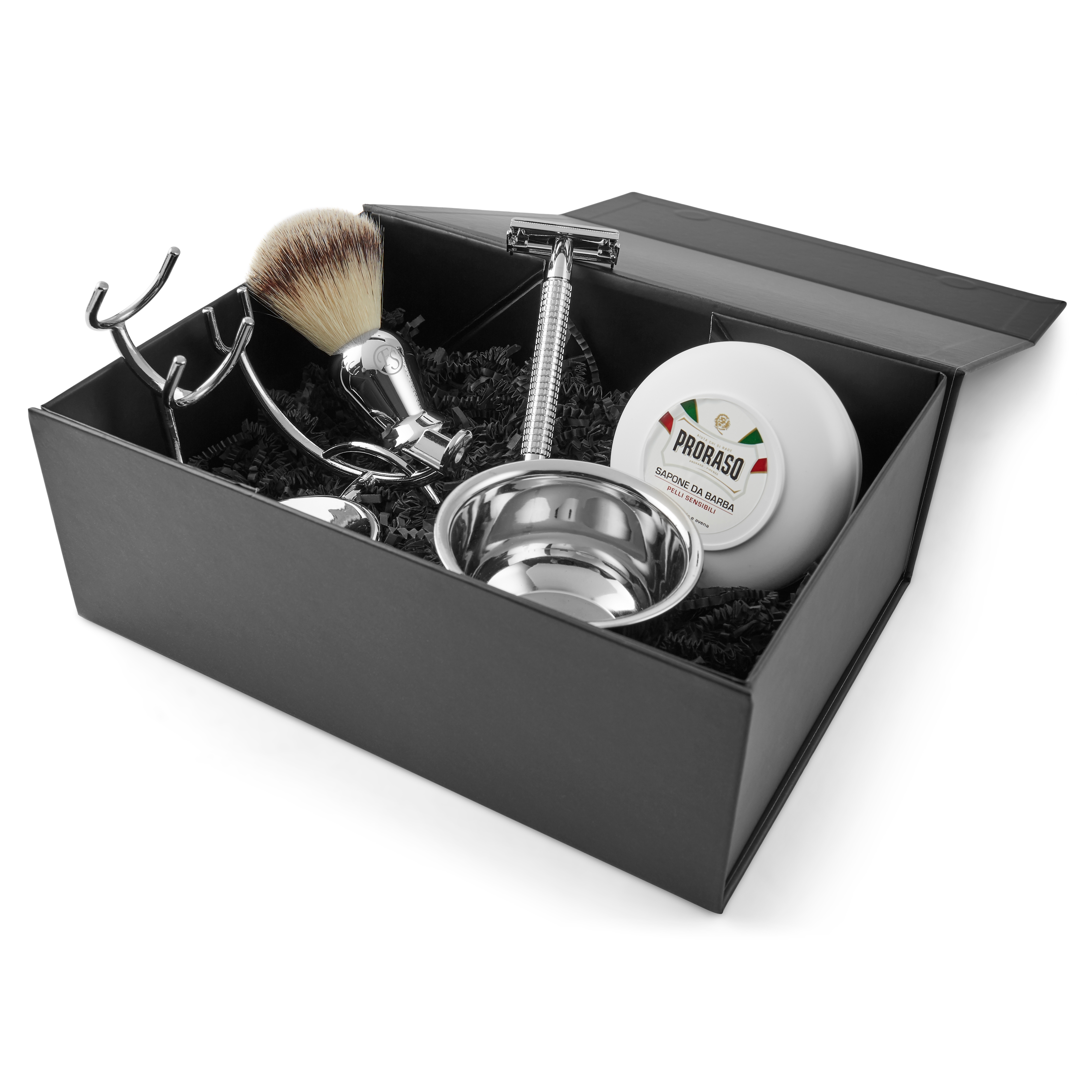 Sensitive Synthetic Brush Shaving Set - 3