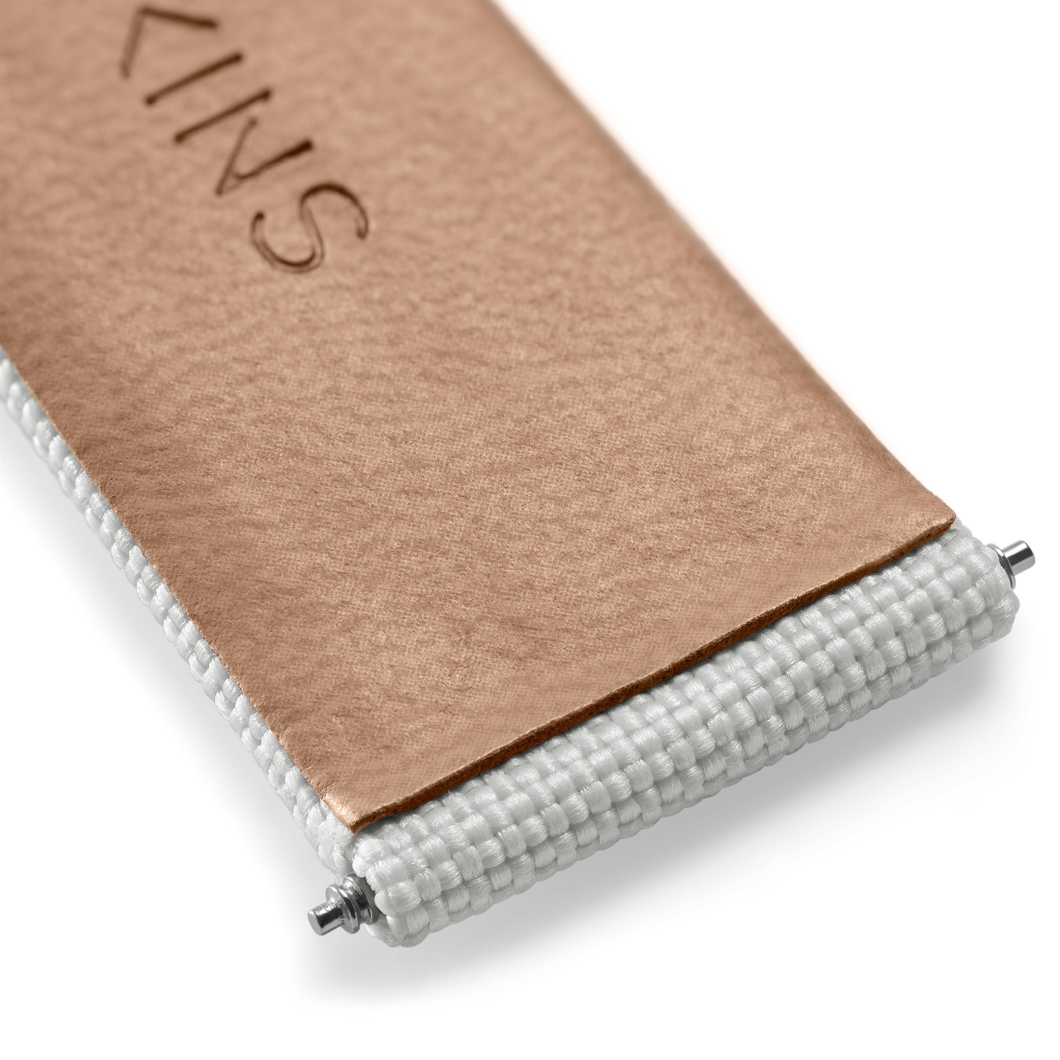 Recapture | Witte Gerecyclede Band van PET en Veganistisch leer - 4