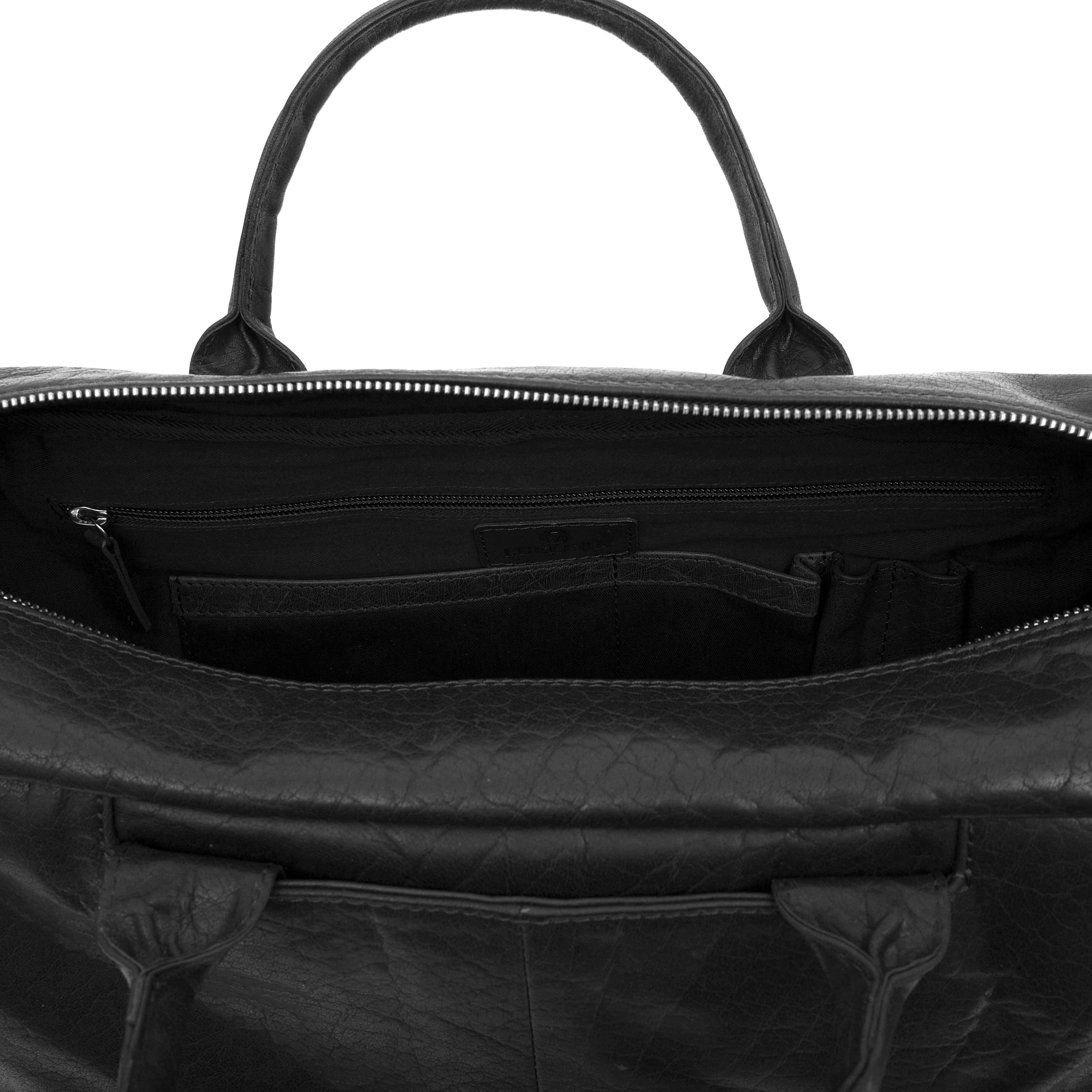 Sac de voyage Montréal Combi en cuir noir  - 13