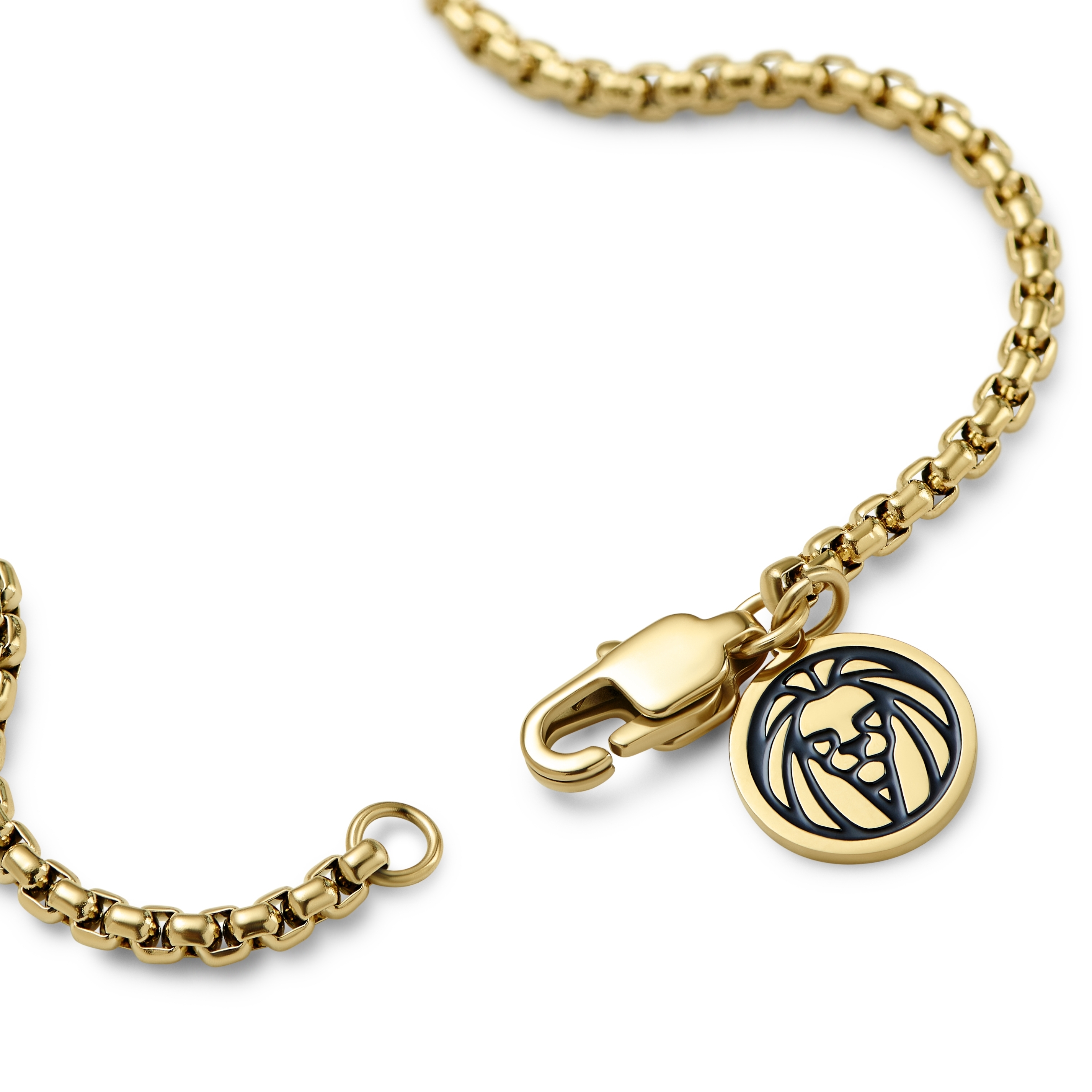 Essentials | 2 mm goldfarbenes quadratisches Box-Kettenarmband - 5