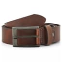 Brown Textured Leather Dress Belt Brown Textured Leather Dress Belt