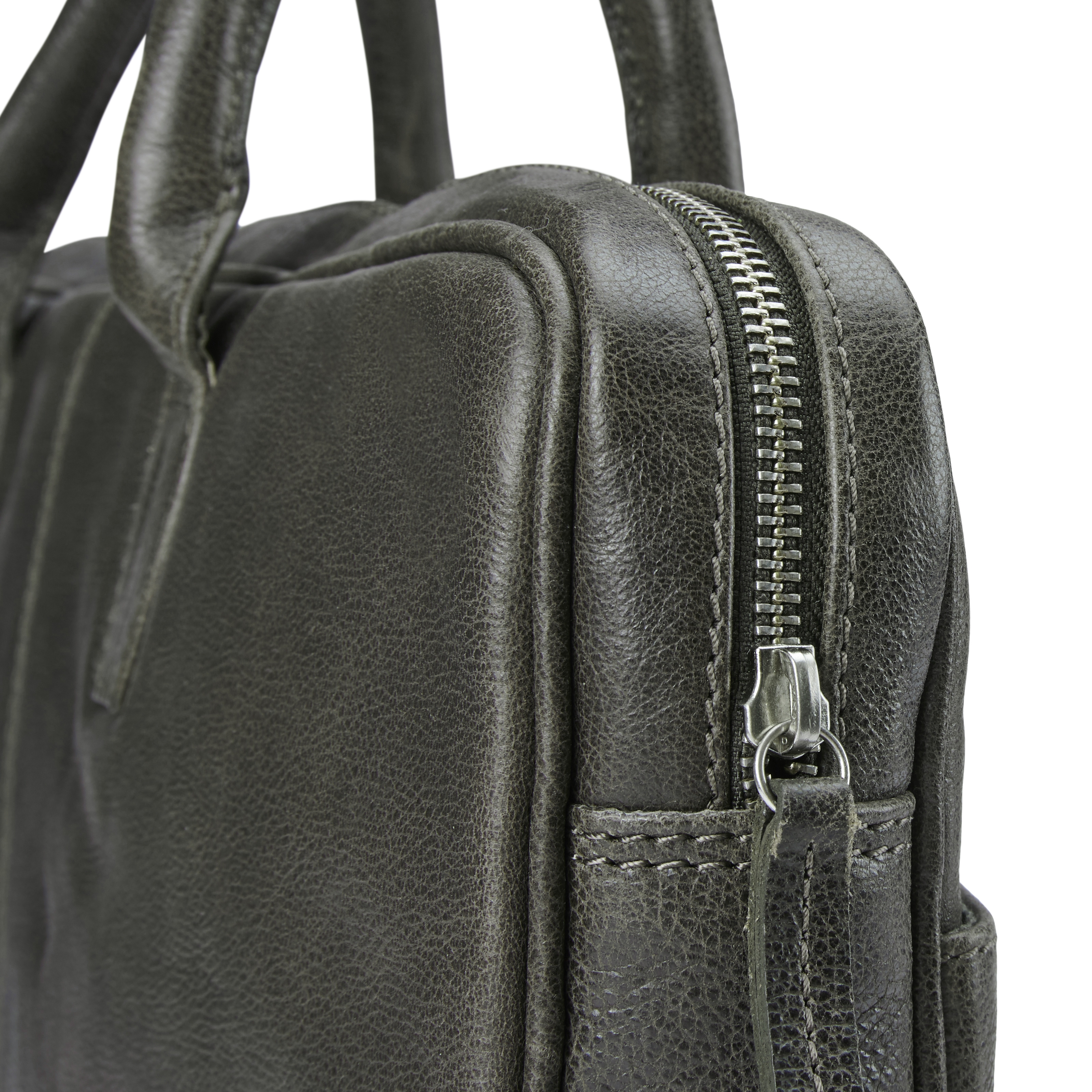 Licio Slim 15” Executive Braungraue Ledertasche - 7