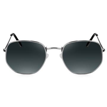 Слънчеви очила Wallis със сребристи рамки и сиви стъкла