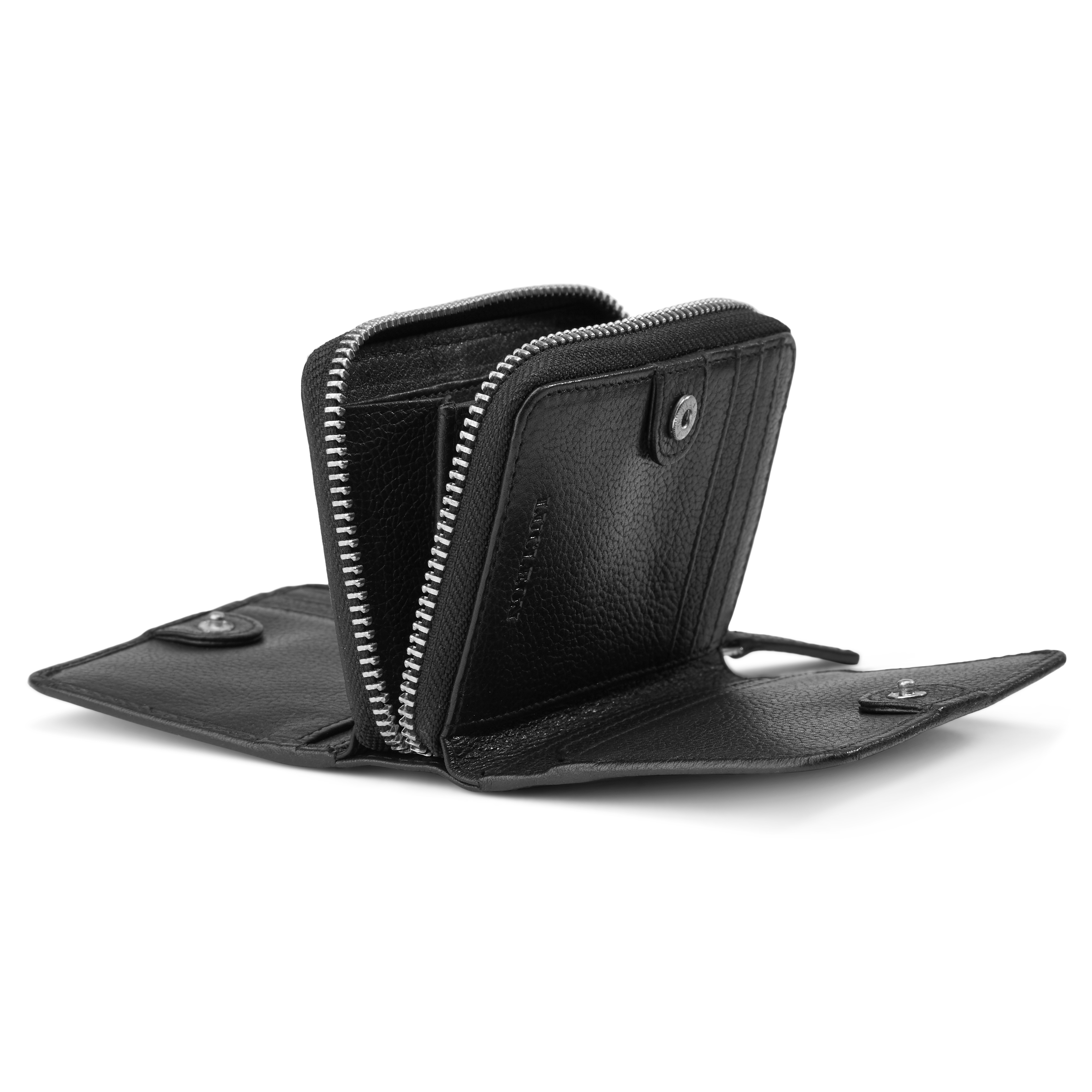 Lorn Svart RFID-Blokkerende Skinnlommebok - 5