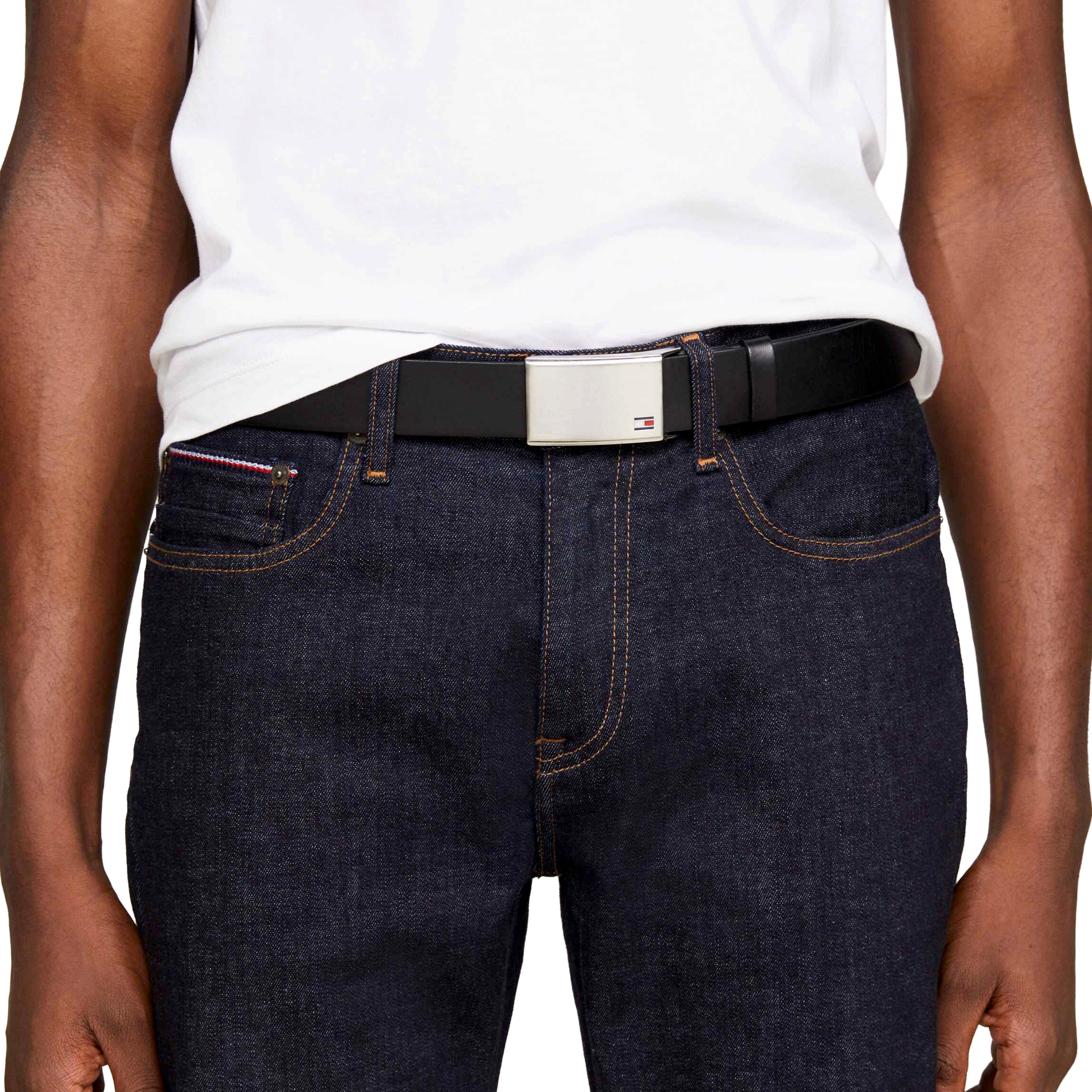 Tommy Hilfiger Plaque Zwarte Riem - 3