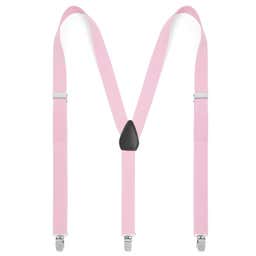 Pink Slim Clip-On Suspenders