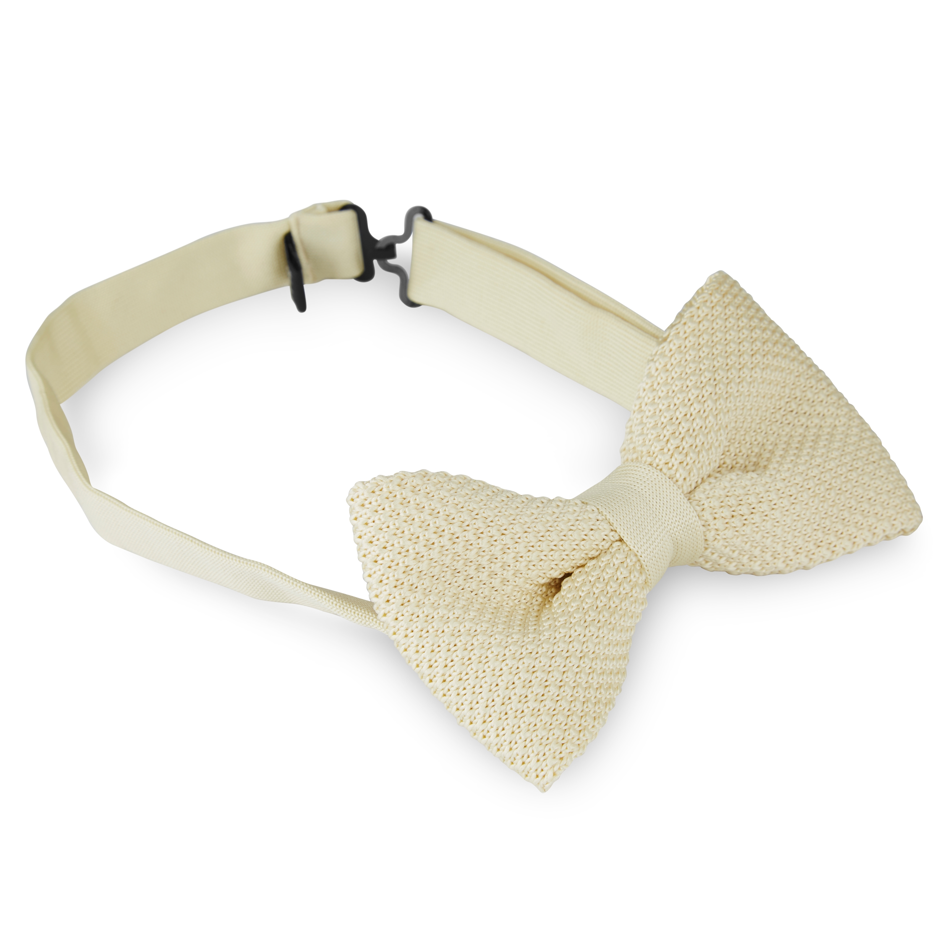 Ivoorkleurige Gebreide Vlinderdas - 2