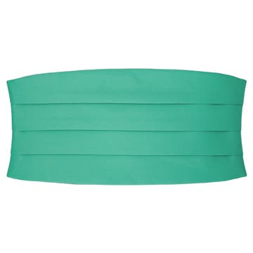 Turquoise Green Basic Cummerbund