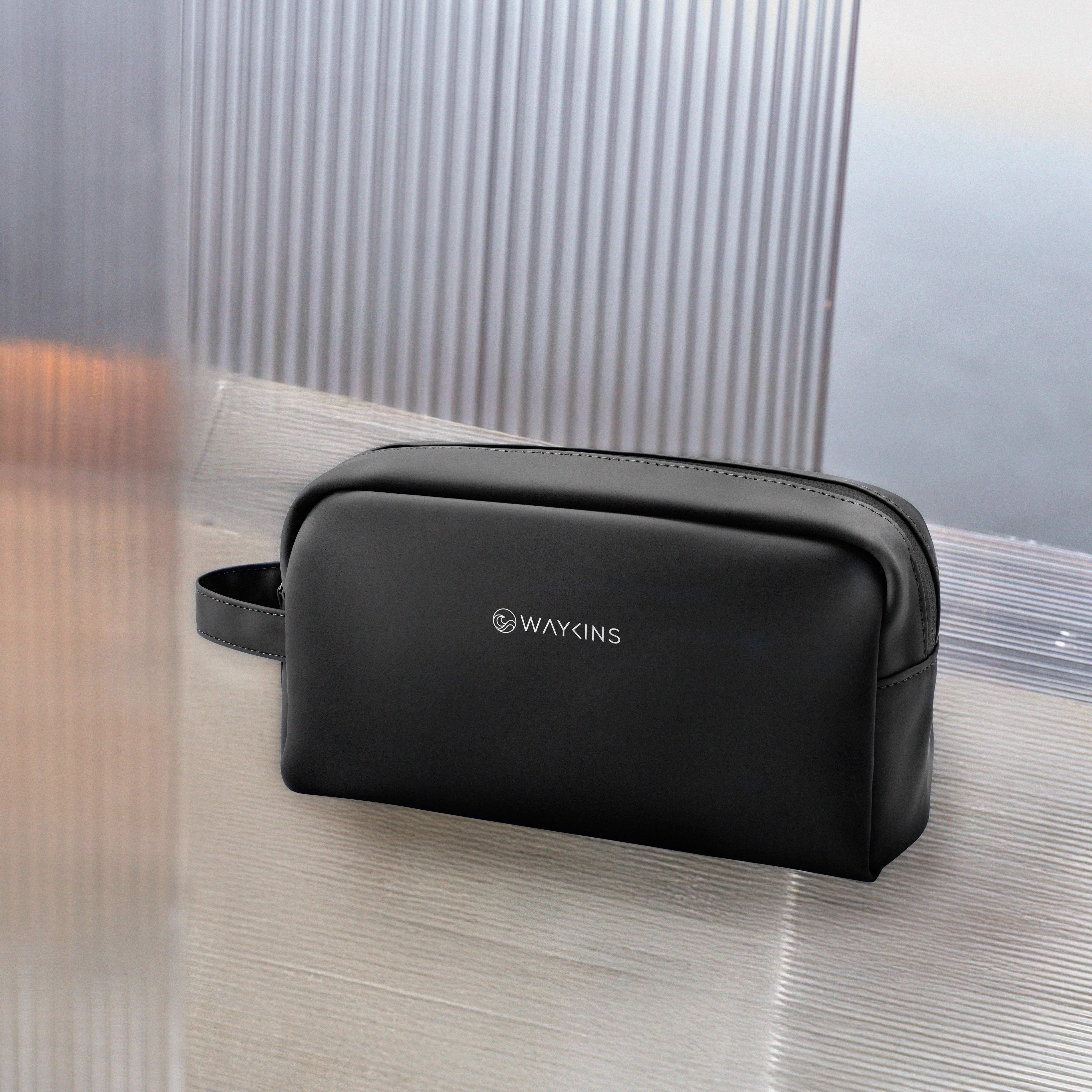 Horizon | Black Water Resistant Toiletry Bag - 2