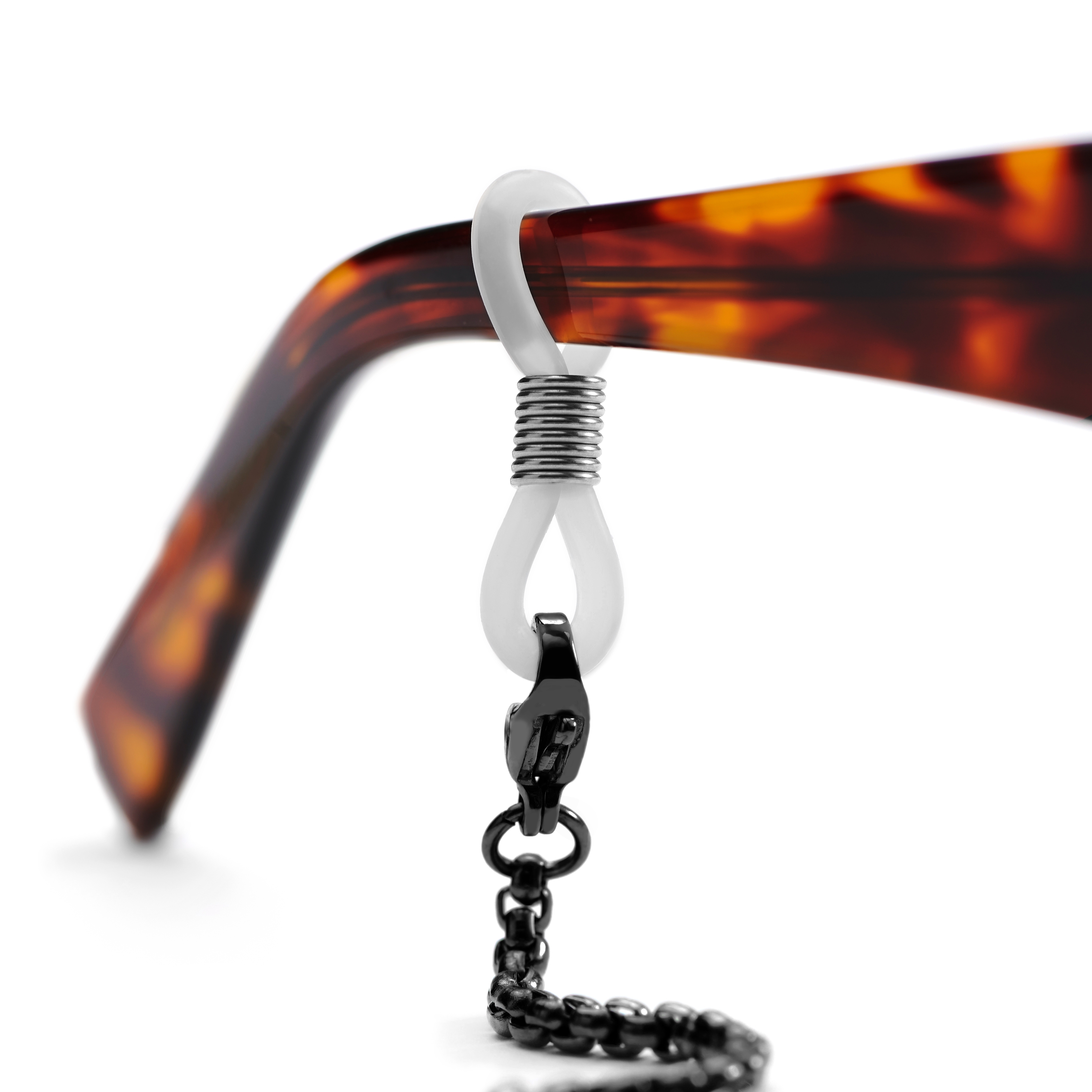 Black Stainless Steel Box Sunglasses Chain  - 3